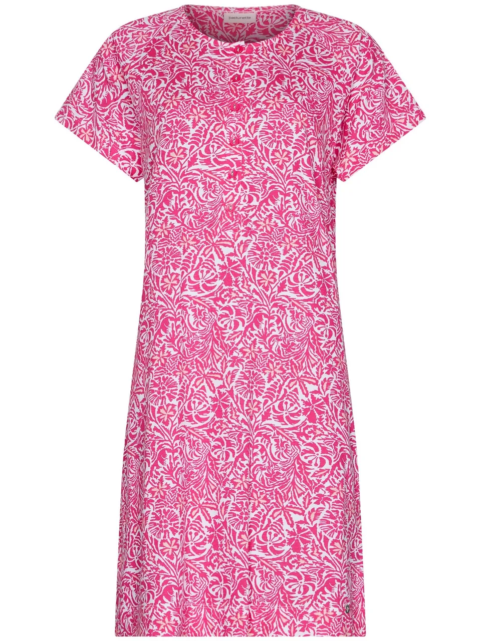 pastunette-paradise-pink-nachthemd-rosa-bio-baumwolle image 1