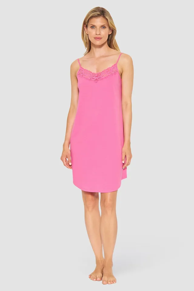 r-sch-be-happy-nachthemd-knielang-pink-spitze-baumwolle-modal image 1