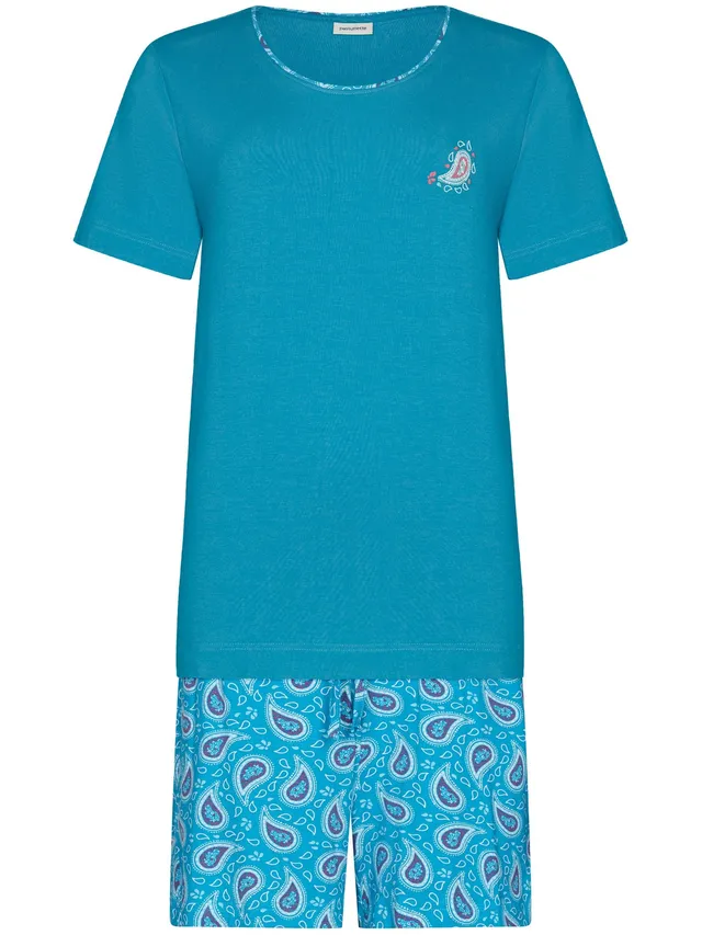 pastunette-ipanema-shortama-t-rkis-bambus-paisley image 1