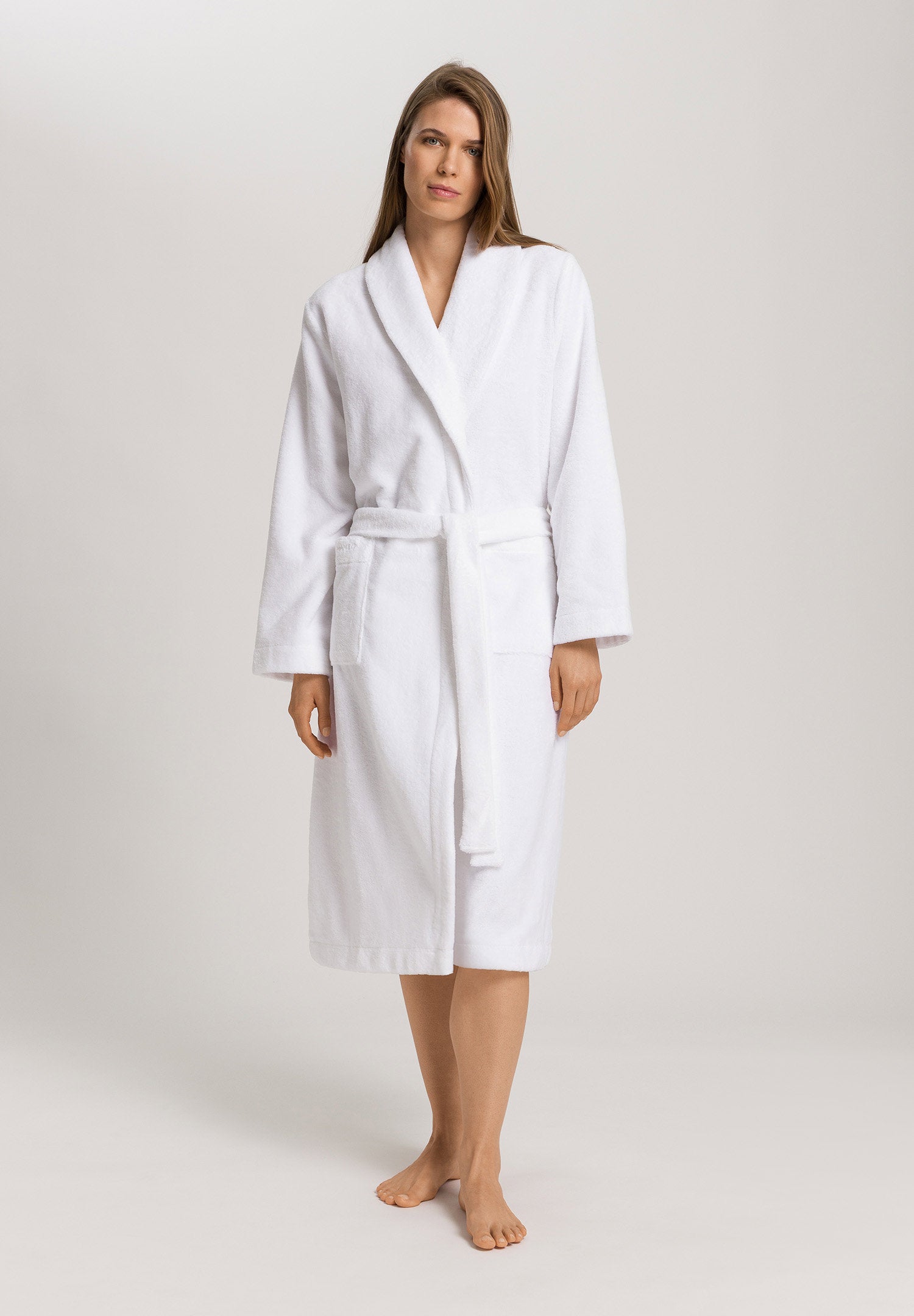 hanro-selection-robe-115cm-bademantel-wei-frottee image 2