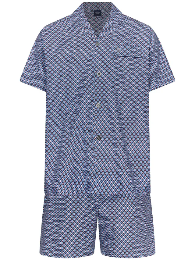 pastunette-robson-shortama-pyjama-blau-baumwolle image 1
