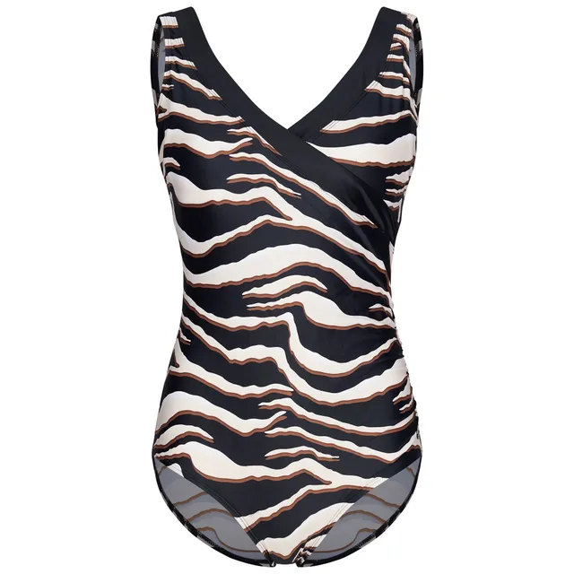 pastunette-beach-zebra-badeanzug-ecru-recyceltes-polyamid image 1