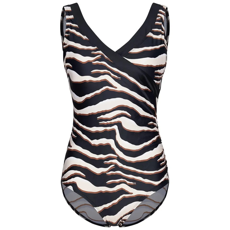 pastunette-beach-zebra-badeanzug-ecru-recyceltes-polyamid image 1