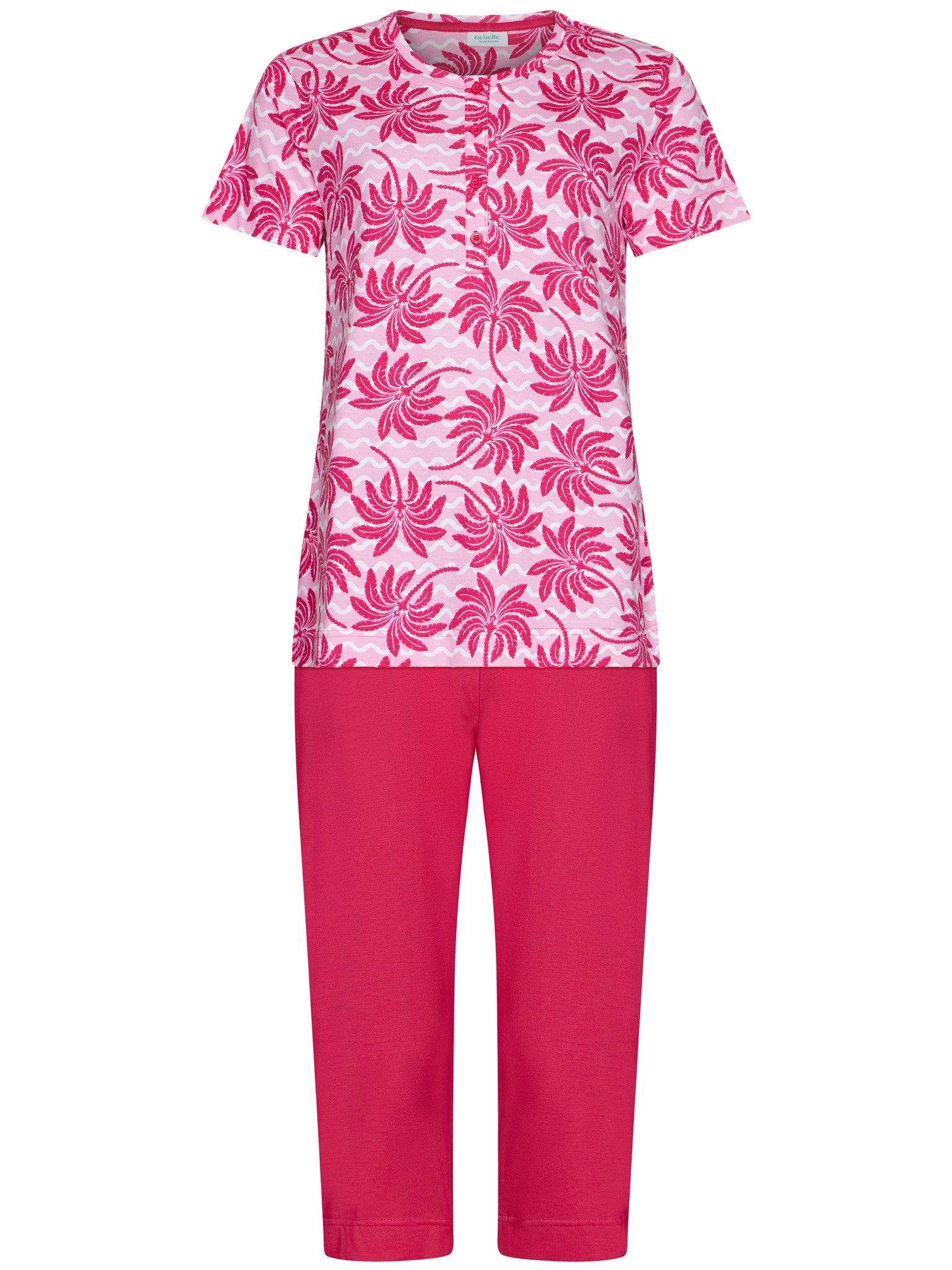 myrebelle-palm-springs-pyjama-rosa-bio-baumwolle image 1
