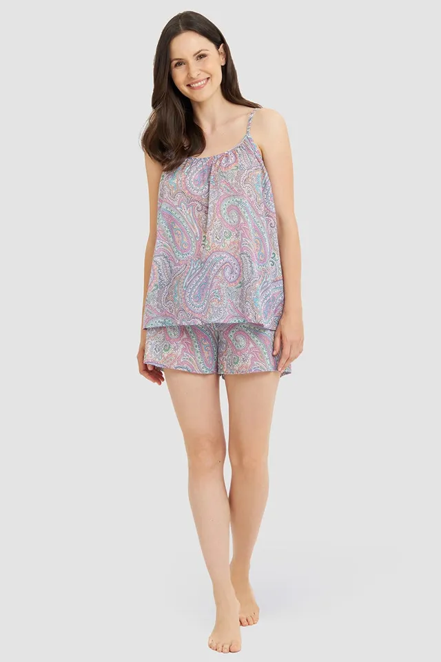 r-sch-be-happy-pyjama-kurz-violett-baumwolle image 1