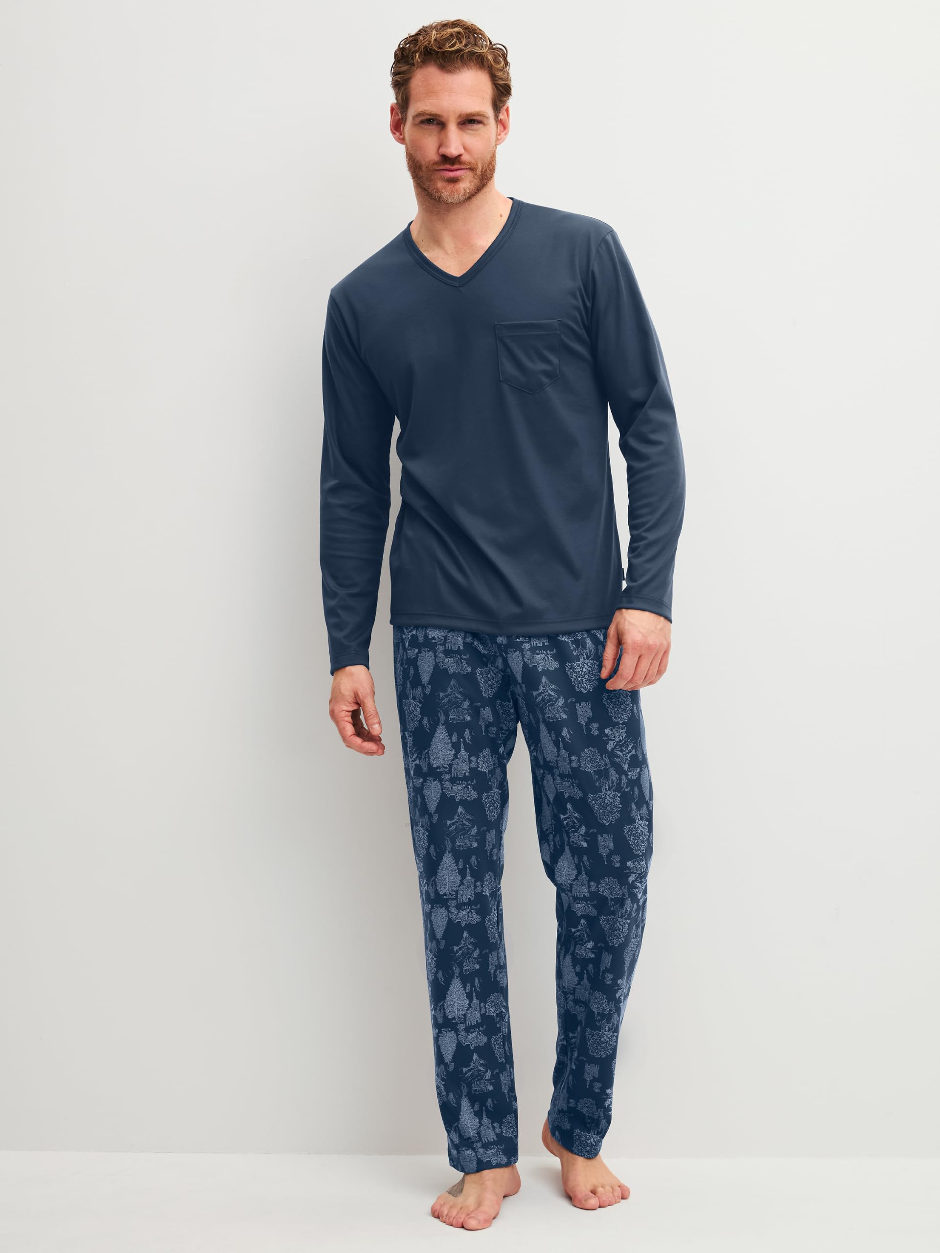 calida-relax-streamline-pyjama-herren-schlafanzug-lang image 2