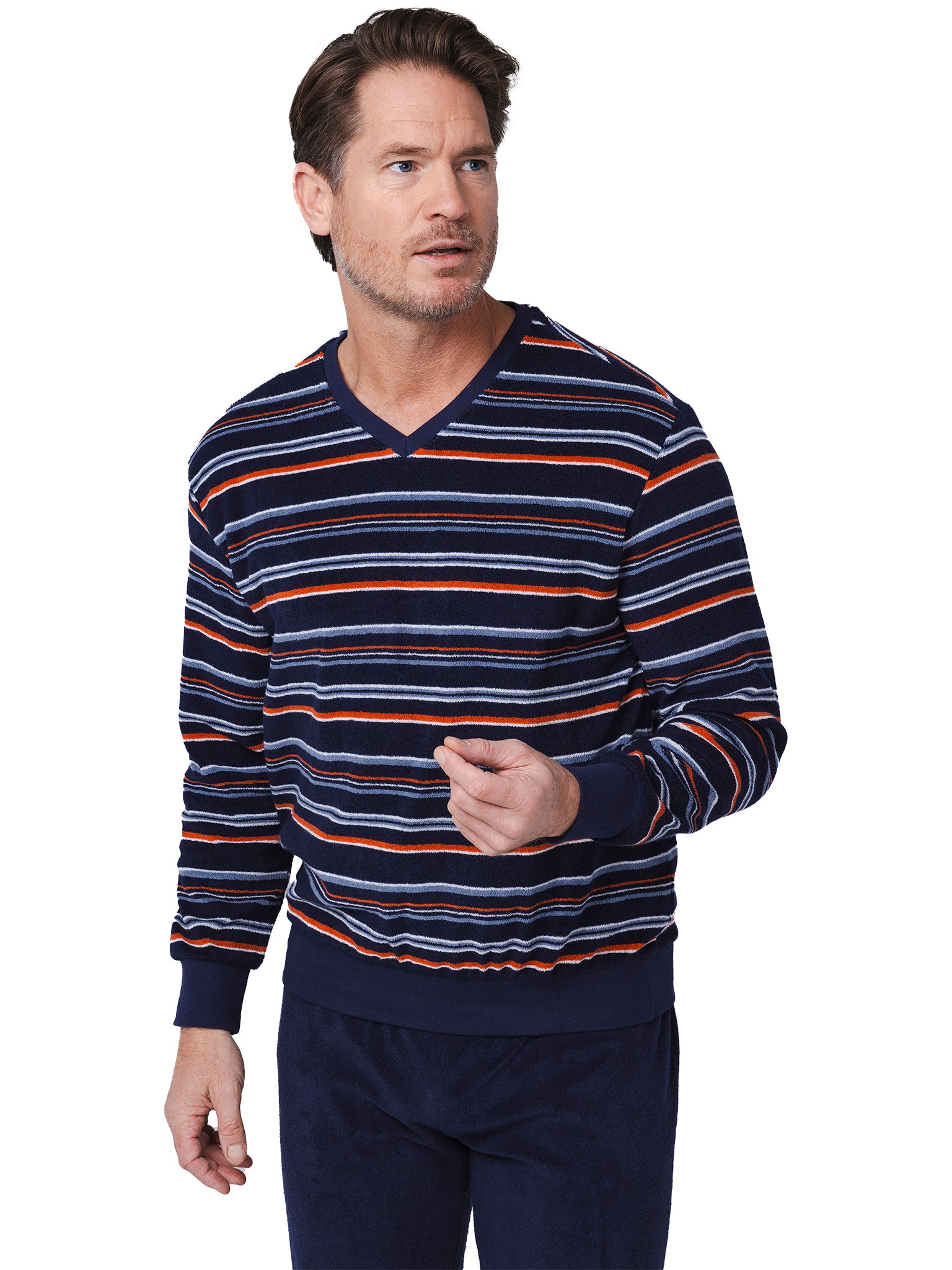 pastunette-navy-nights-pyjama-blau-herren-frottee image 5