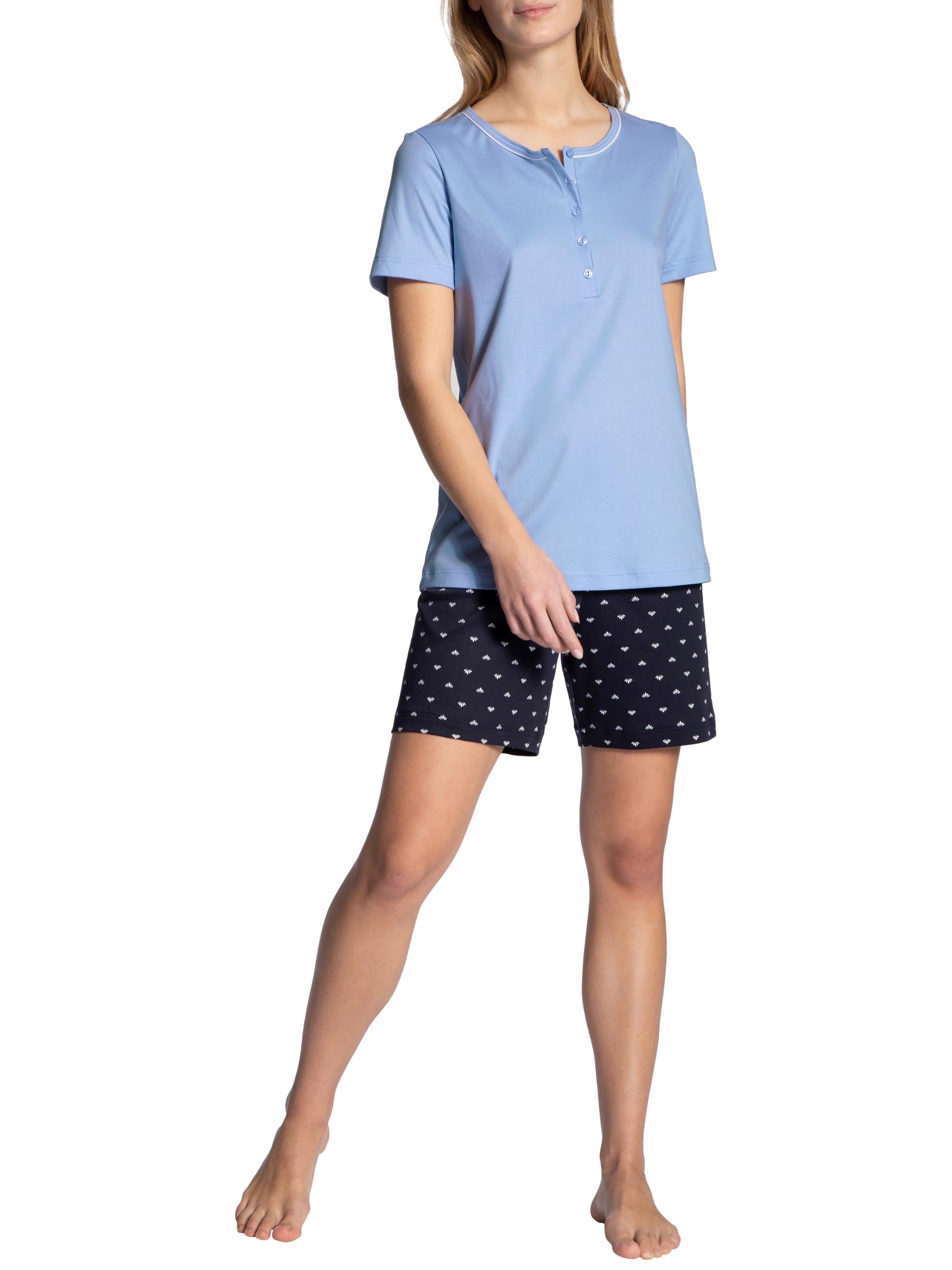 calida-night-lovers-kurz-pyjama-damen-baumwolle-interlock image 1