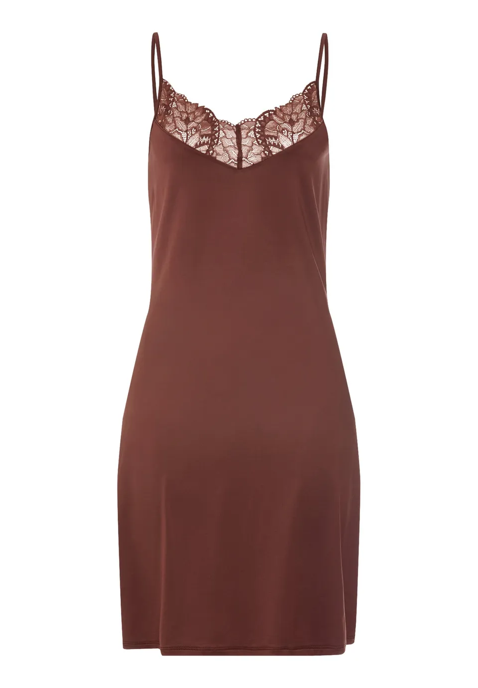 hanro-azelia-negligee-90cm-cinnamon-spitze-viskose image 1