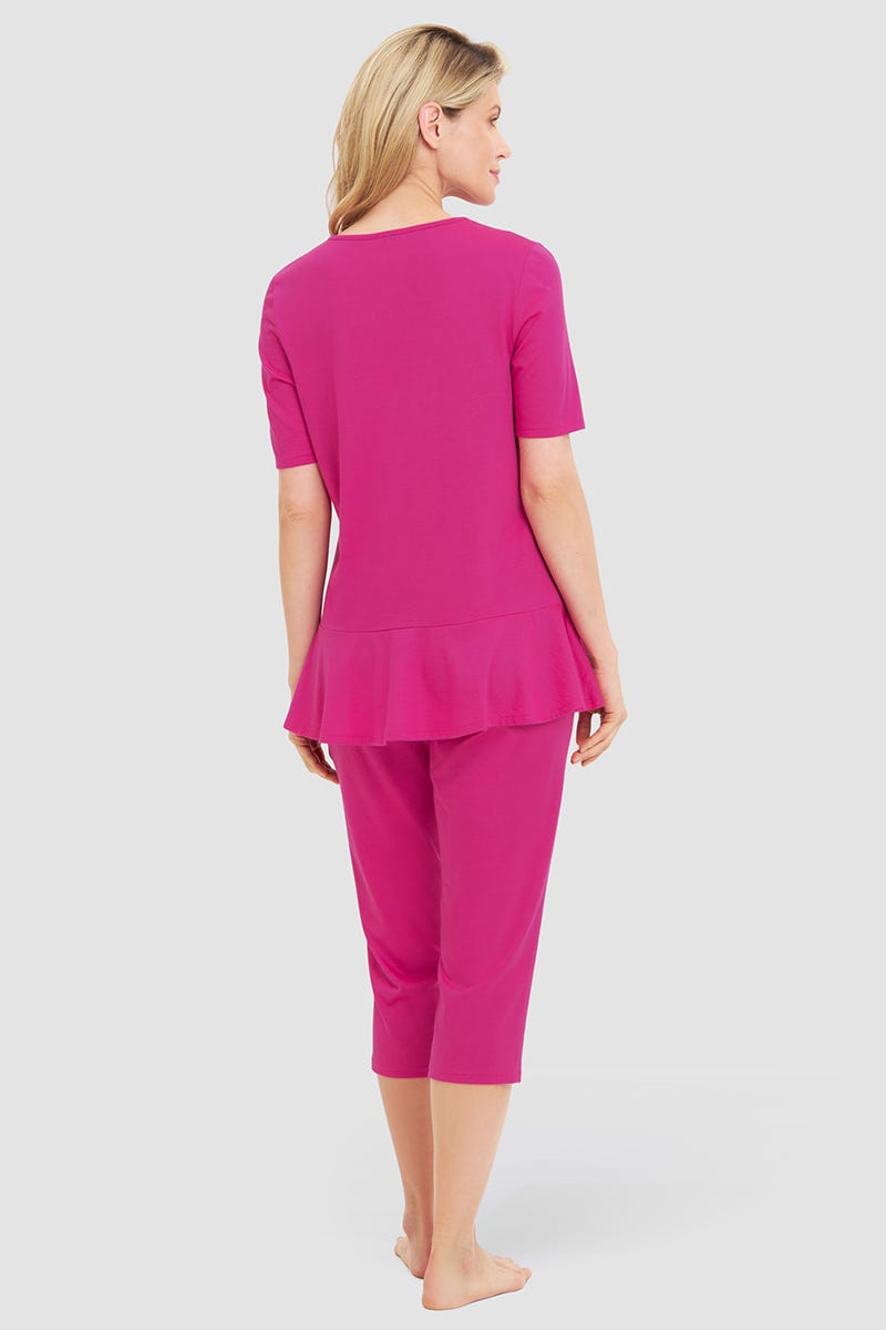 r-sch-be-happy-3-4-pyjama-sch-chendetail-schlafanzug-pink image 3