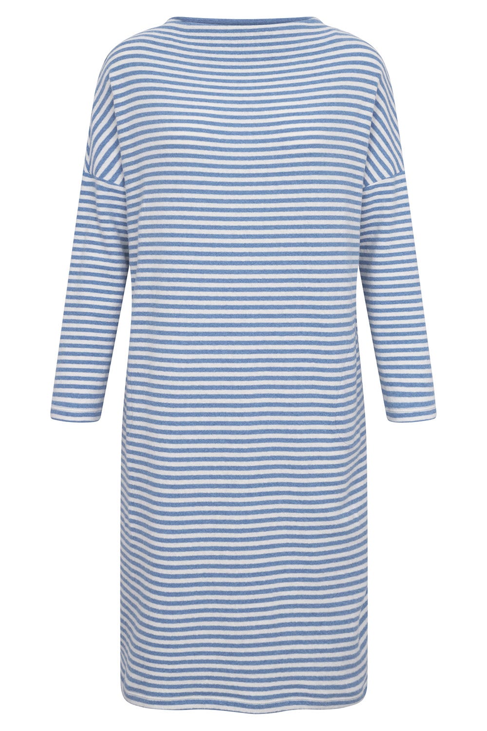 r-sch-be-happy-hauskleid-knielang-blau-ringel image 2