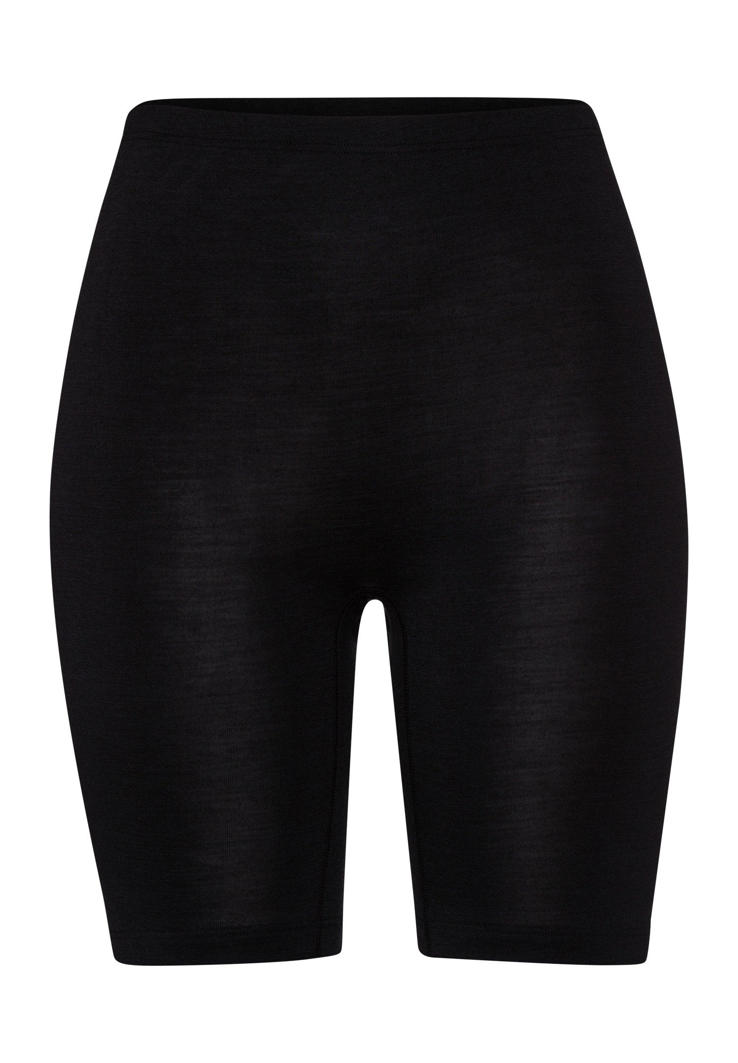 hanro-woolen-silk-shorty-schwarz-wolle-seide-nahtlos image 1
