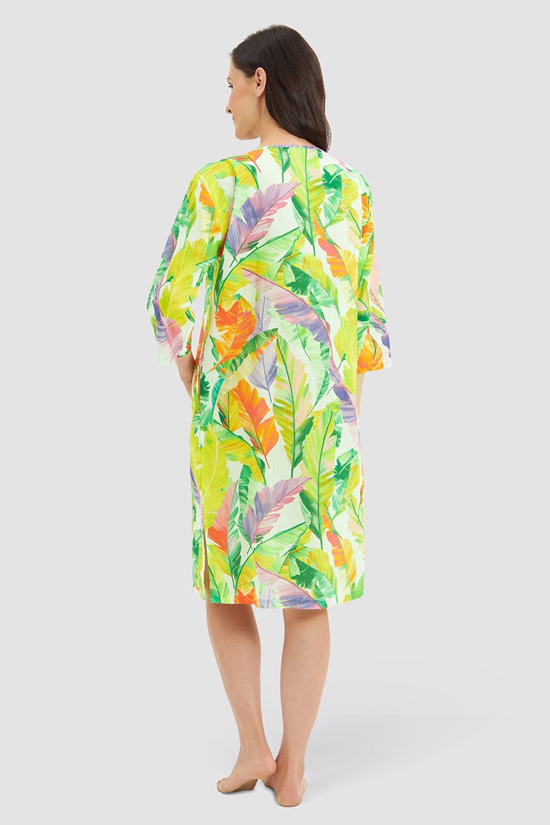r-sch-be-happy-strandkleid-knielang-gr-n-baumwolle-v-ausschnitt image 3