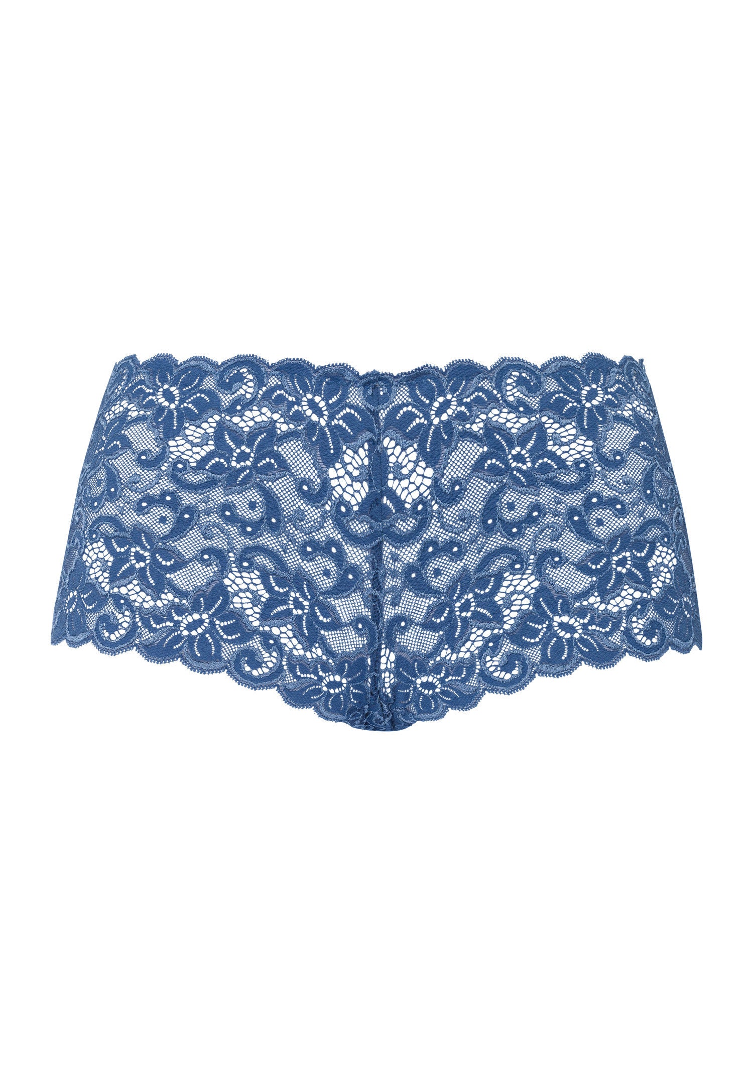 hanro-moments-full-brief-slip-true-navy-spitze image 1