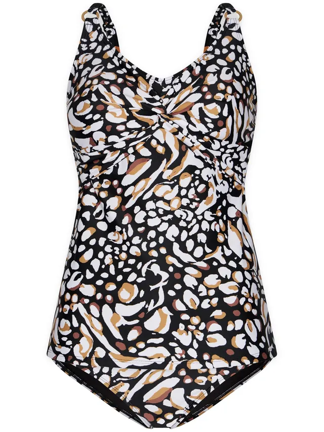pastunette-savanna-tankini-schwarz-animalprint-softcups-set image 1