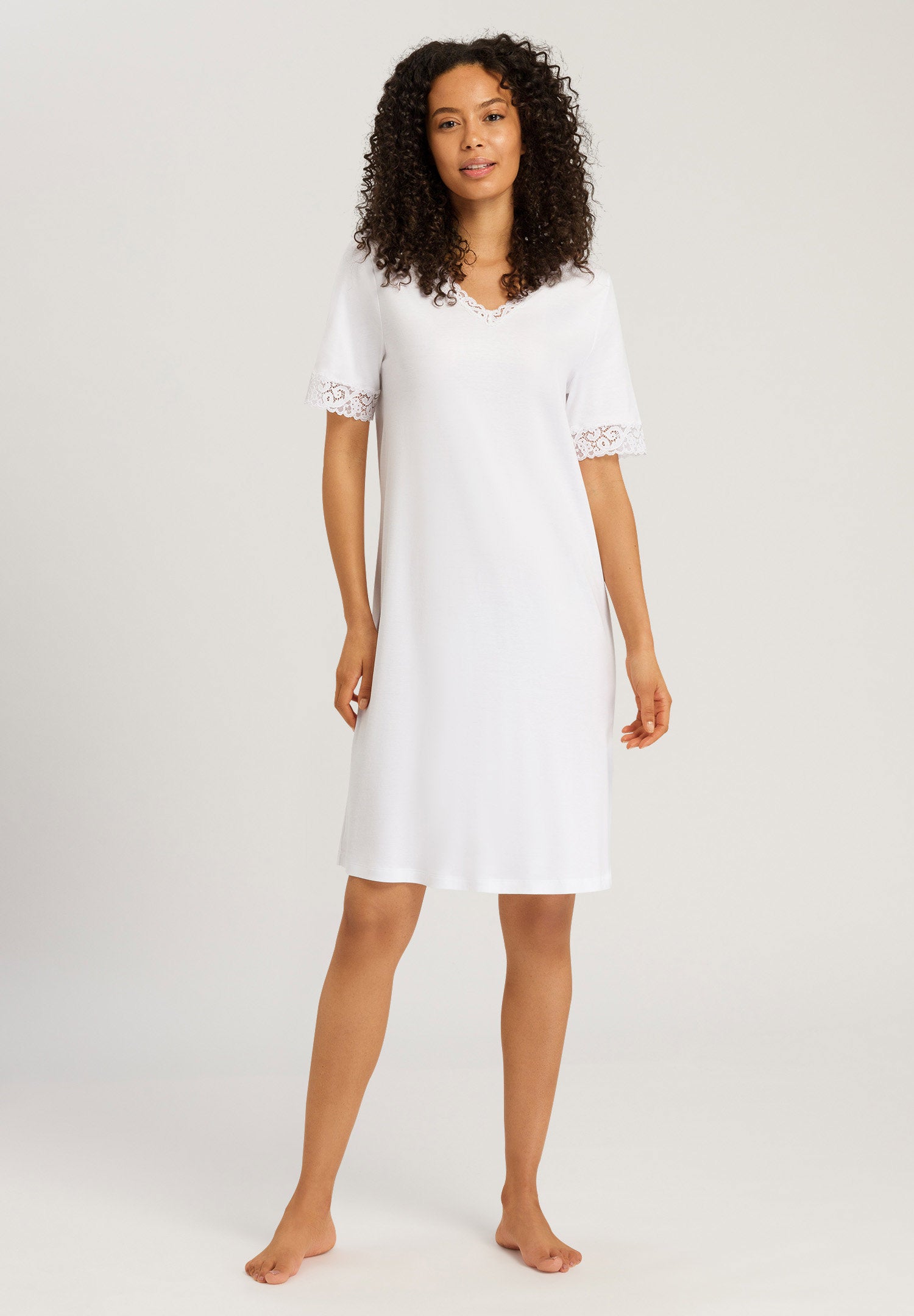hanro-moments-s-slv-nightdress-nachthemd-wei-baumwolle-100cm image 5