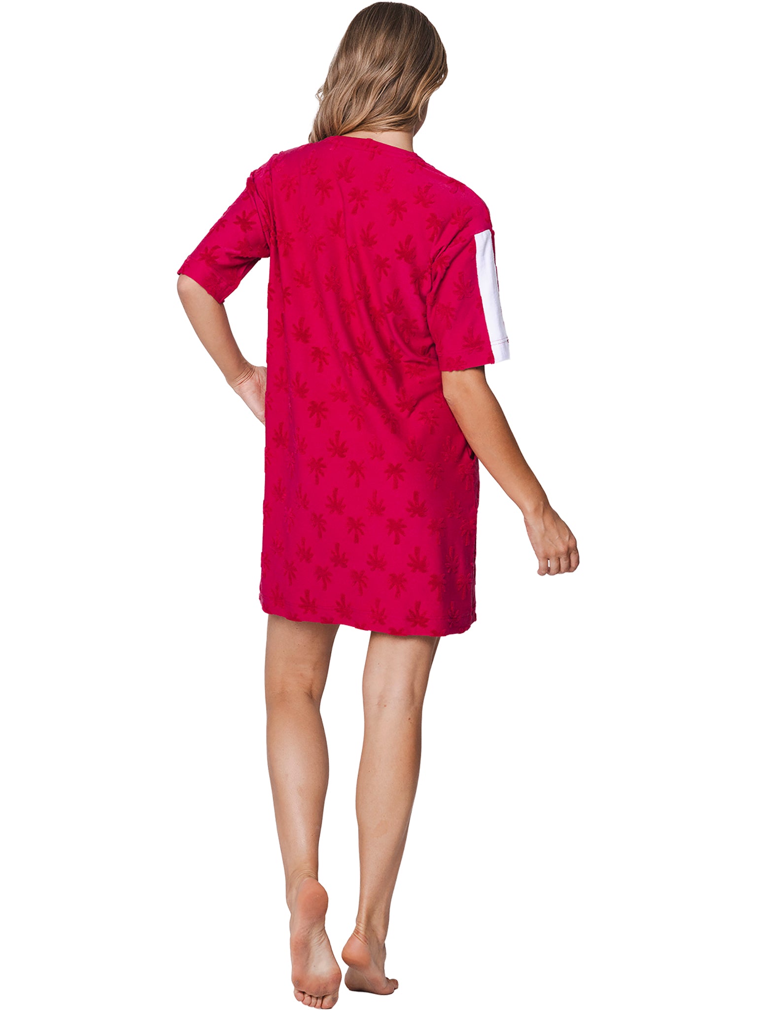 myrebelle-palm-springs-kleid-rosa-palmen-frottee image 3