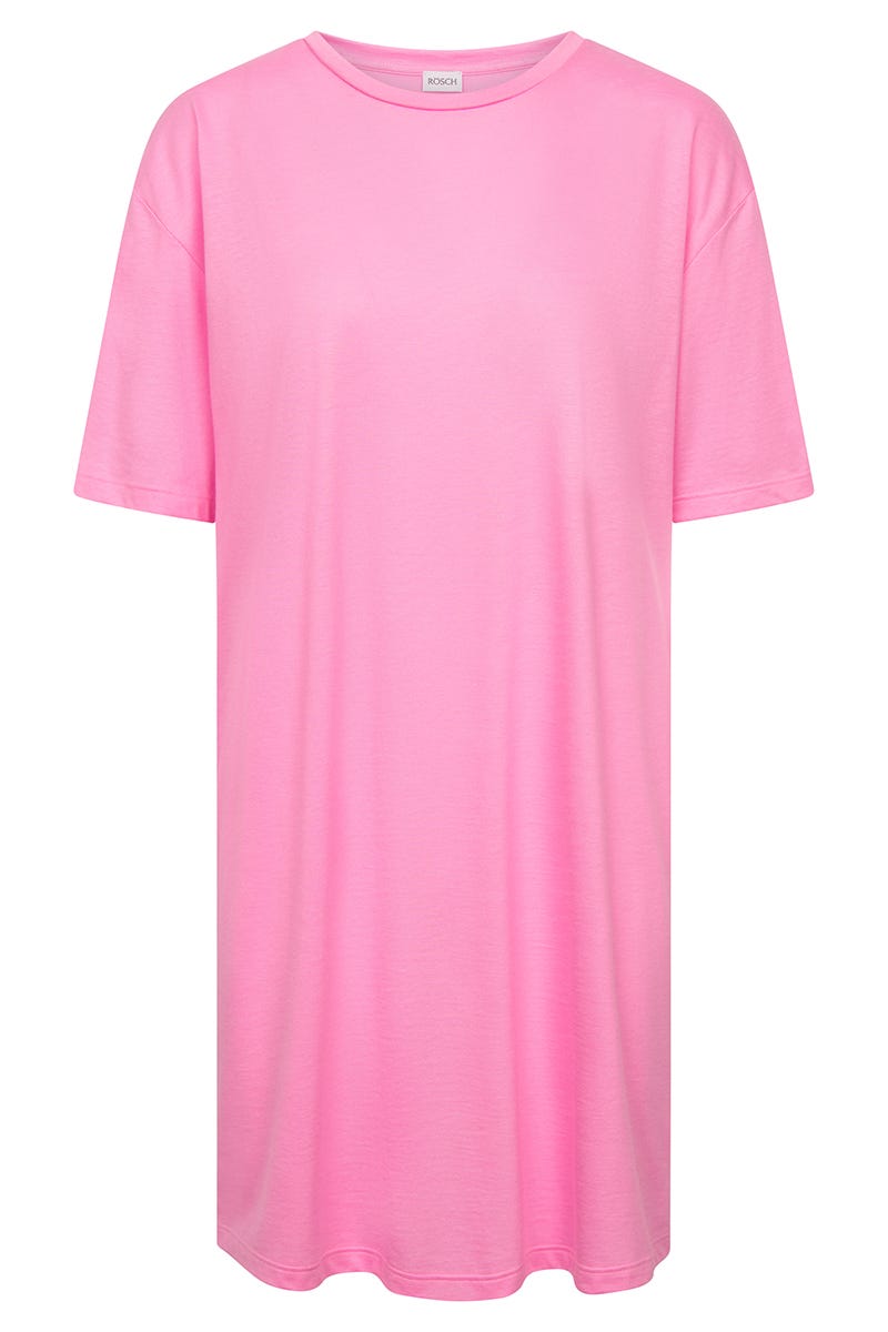 r-sch-be-happy-nachthemd-kurz-nachtkleid-pink-baumwolle-modal image 2
