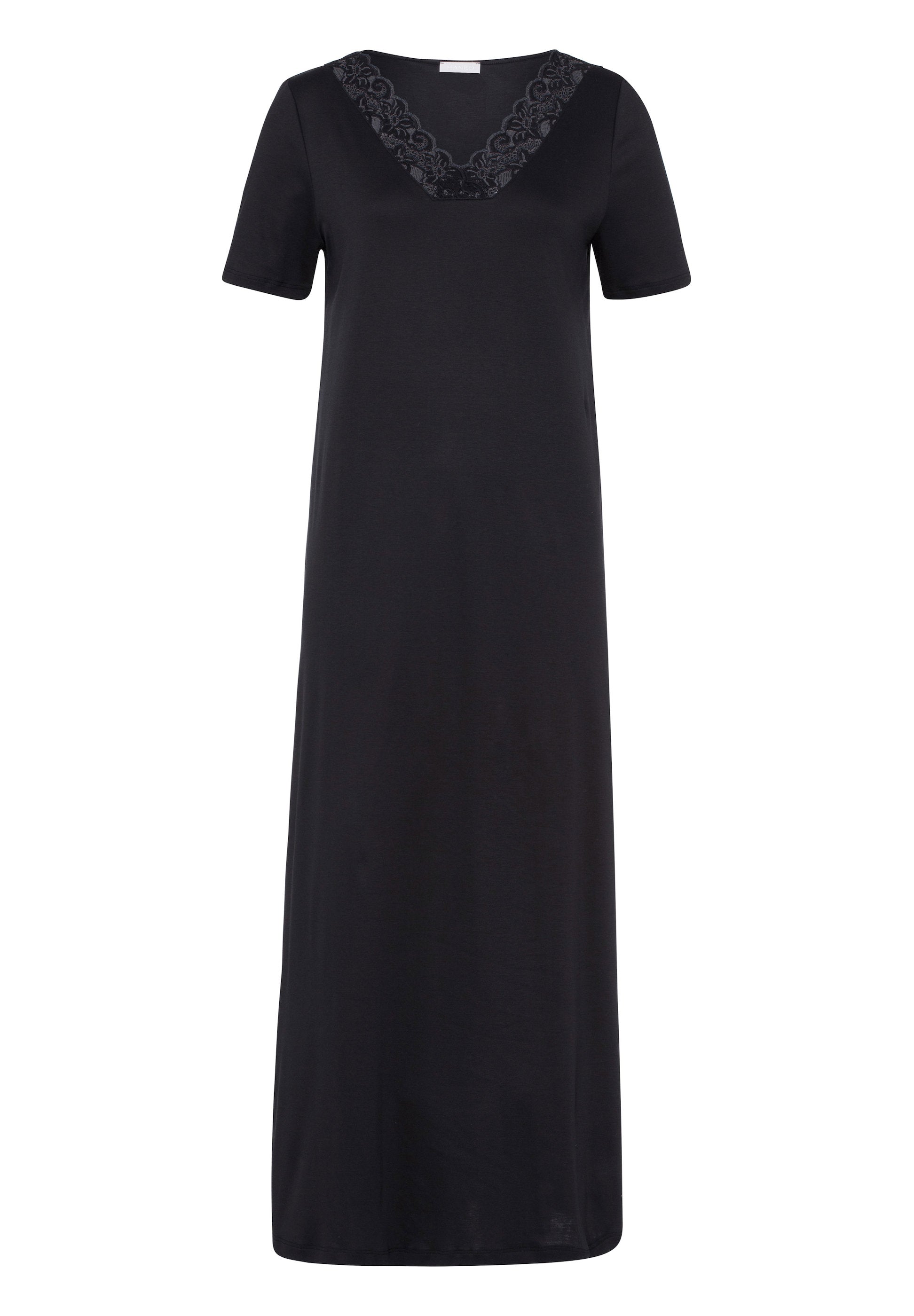 hanro-moments-077933-nachthemd-130cm-schwarz-spitze image 1