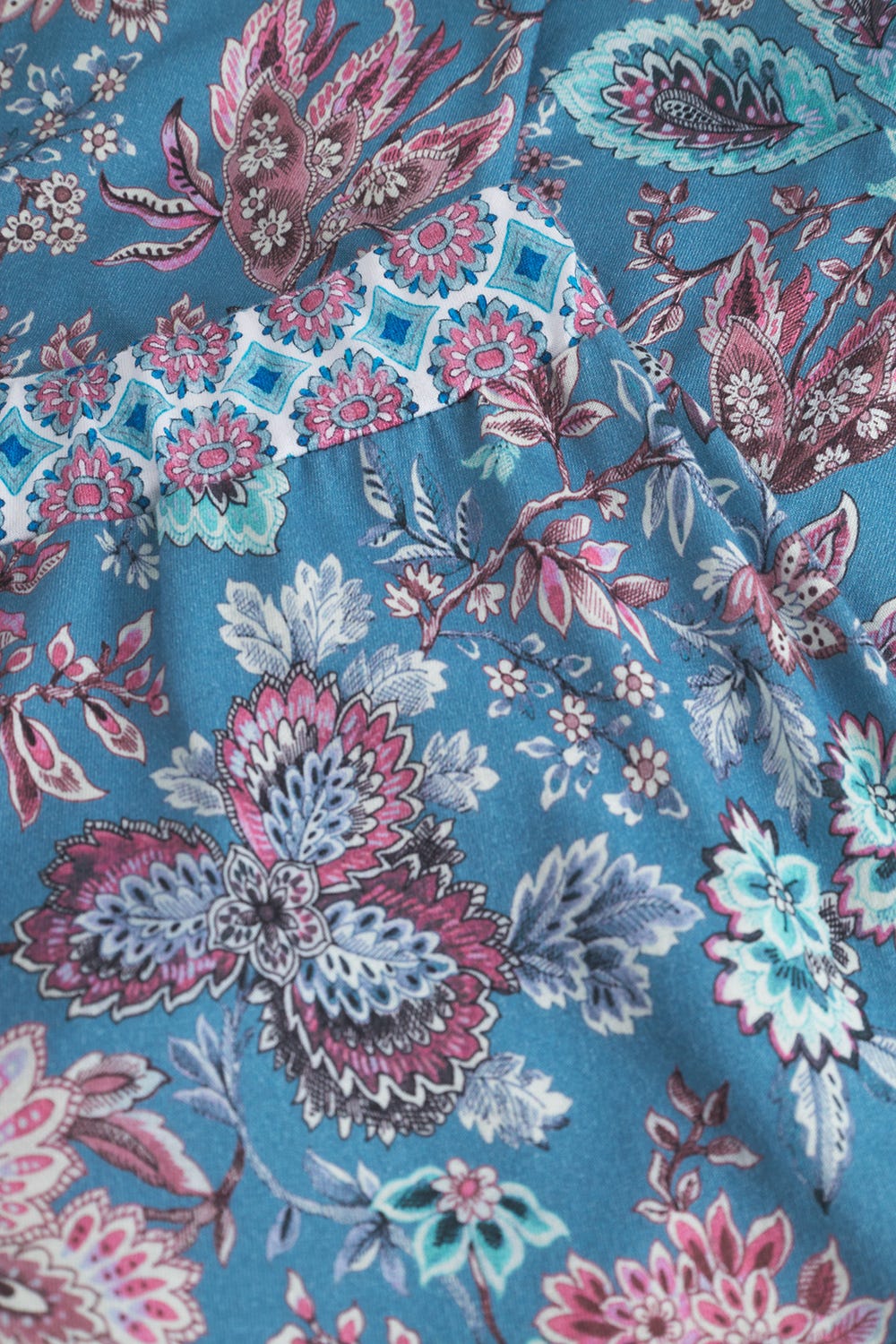 r-sch-be-happy-pyjamahose-lang-blau-ornamentdruck-weit image 6