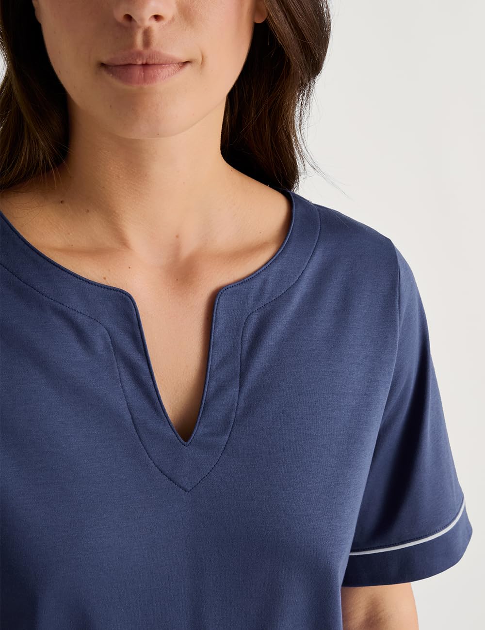 calida-favourites-t-shirt-damen-1er-pack-48-50-baumwolle-blau image 4