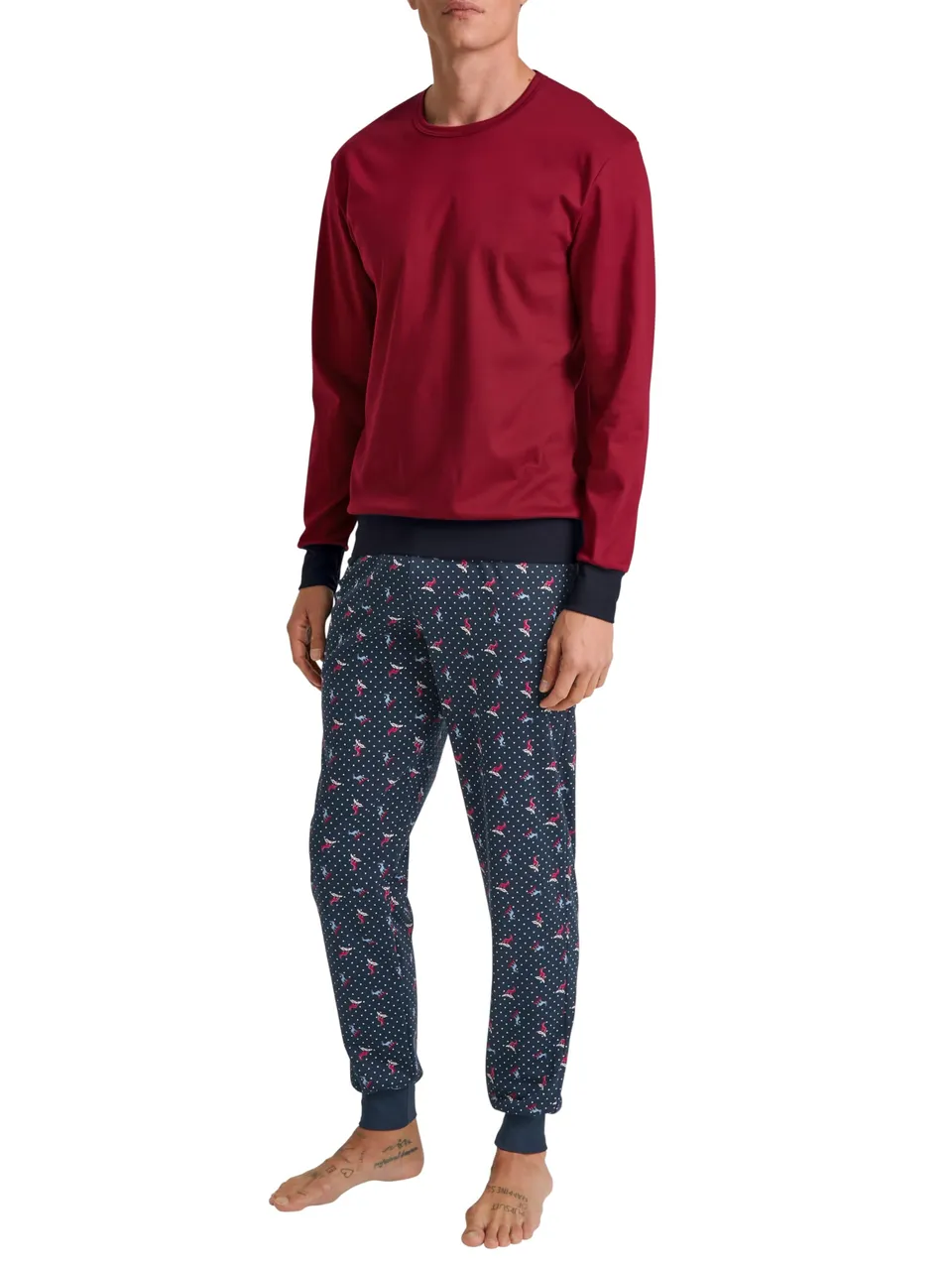 calida-favourites-sleep-family-friends-pyjama-herren-46-48-rio-red image 1