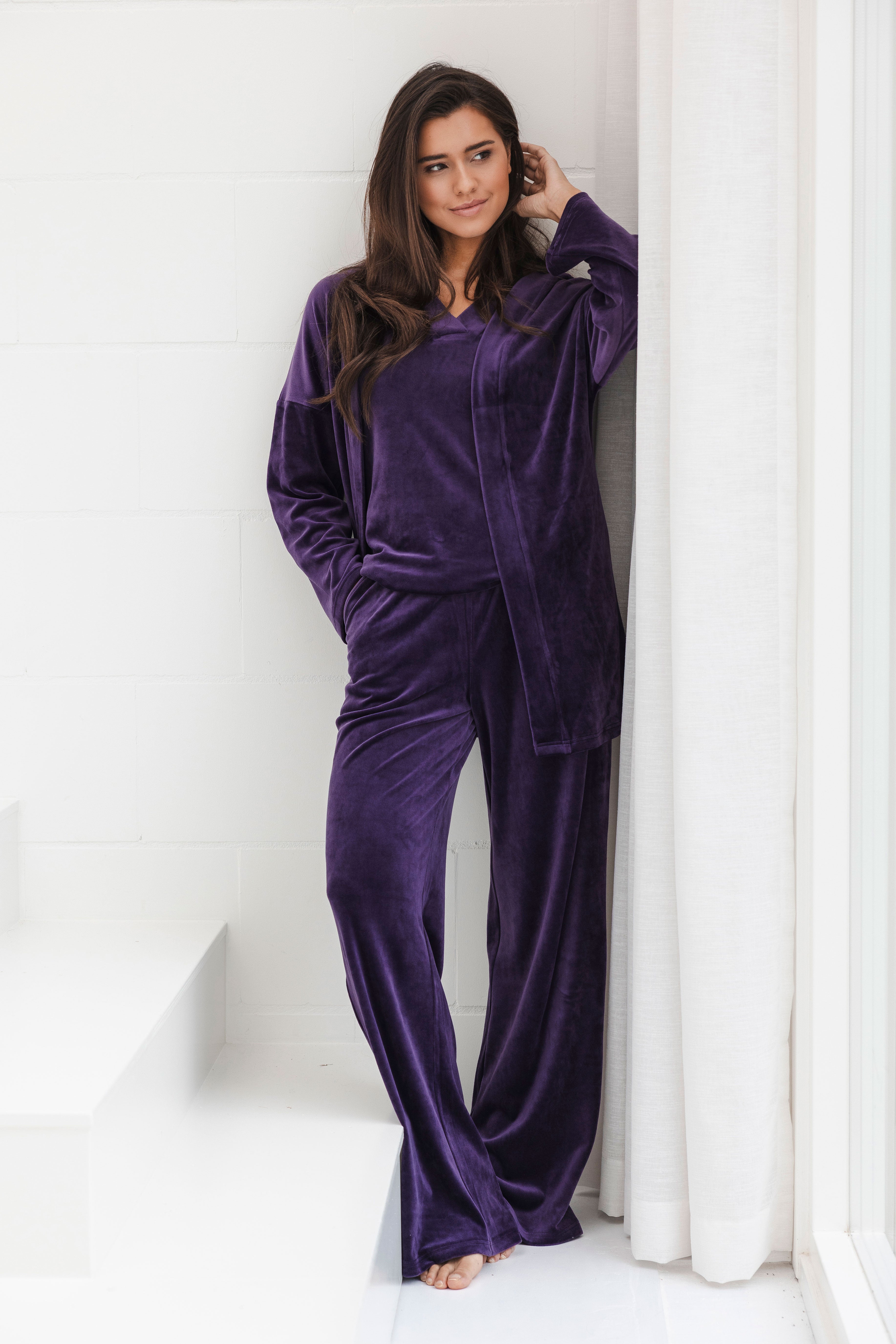 pastunette-premium-dark-orchid-hausanzug-lila-3-teilig image 7