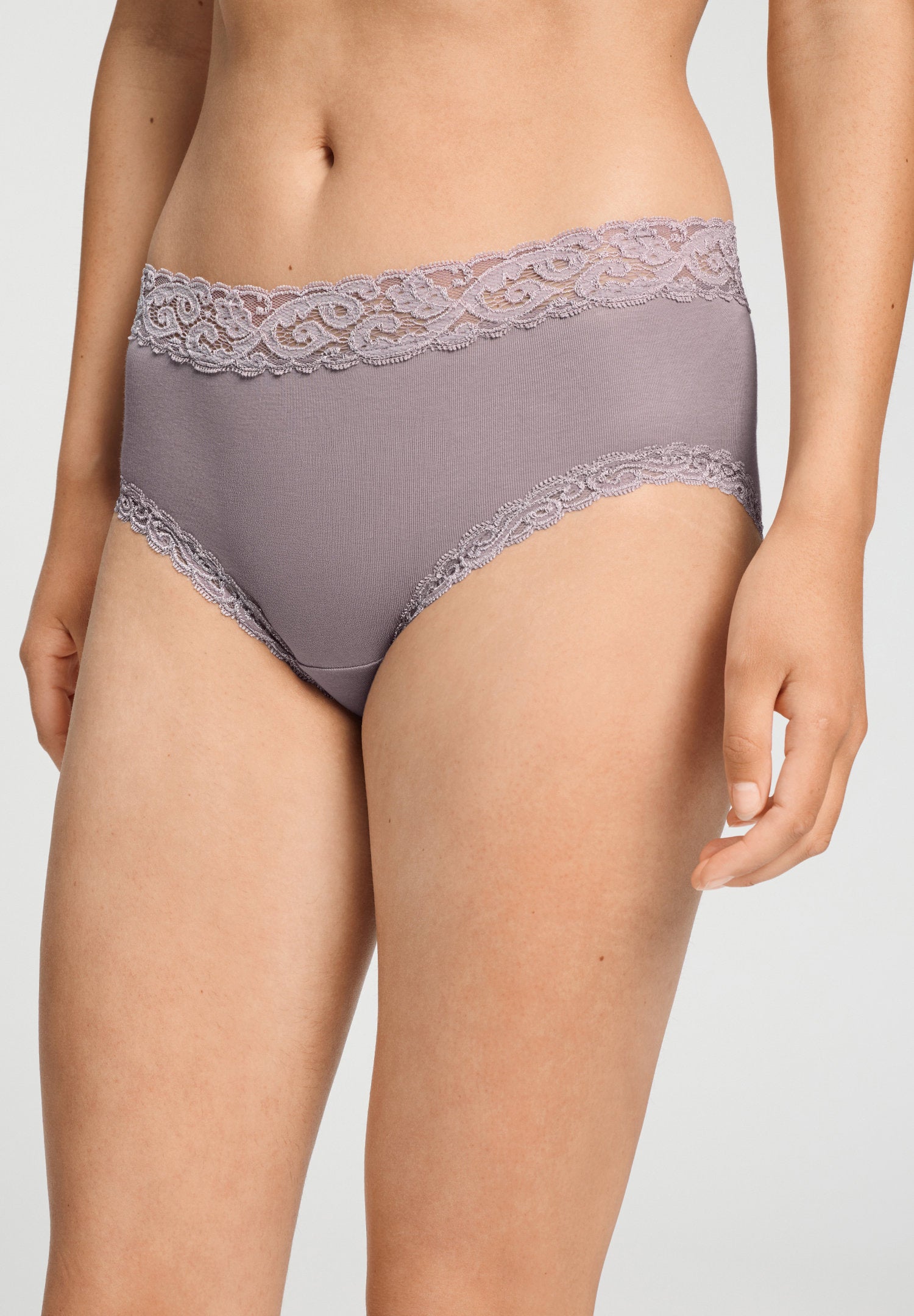 hanro-moments-maxi-briefs-slip-stormy-rose-baumwolle-spitze image 2