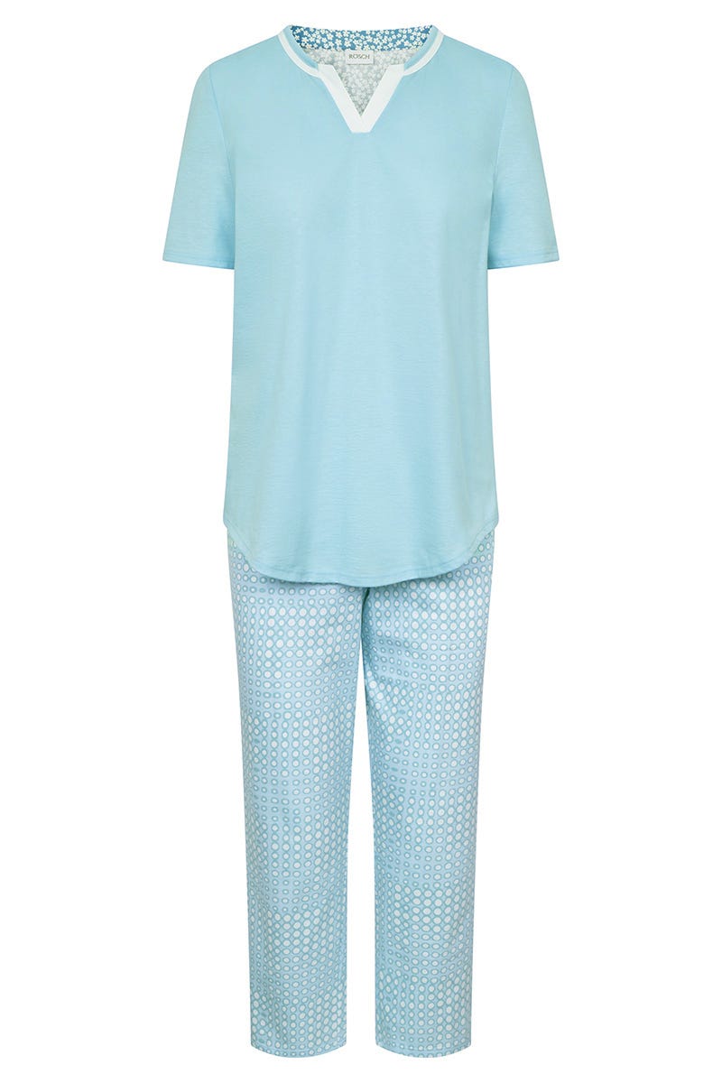 r-sch-be-happy-7-8-pyjama-retro-punkte-schlafanzug-hellblau image 2