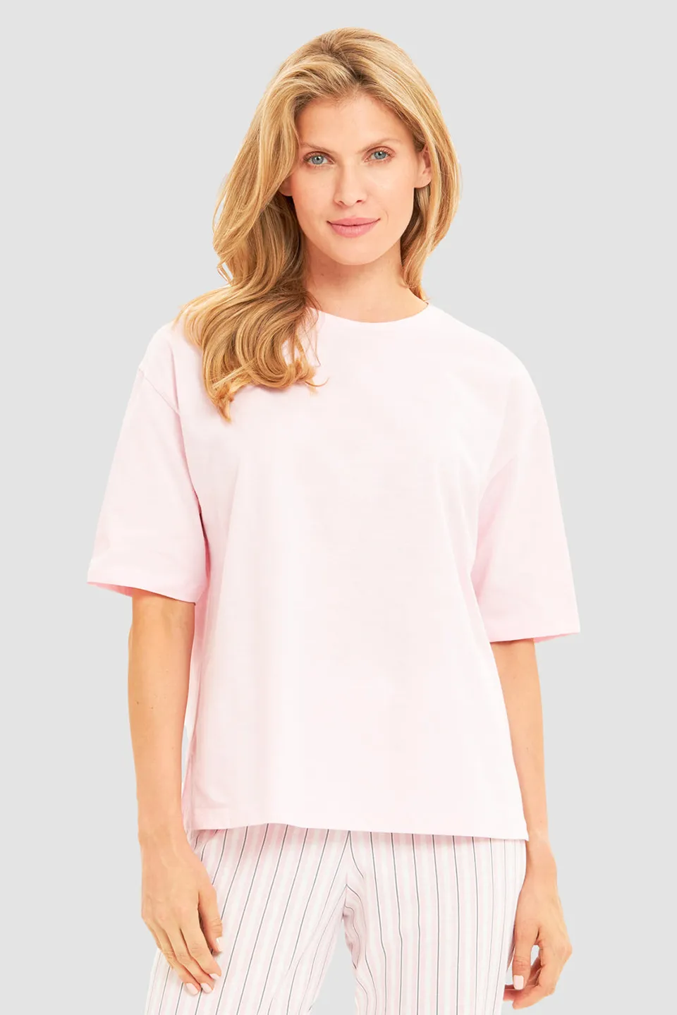 r-sch-be-happy-shirt-kurzarm-sportiv-rosa-baumwolle image 1