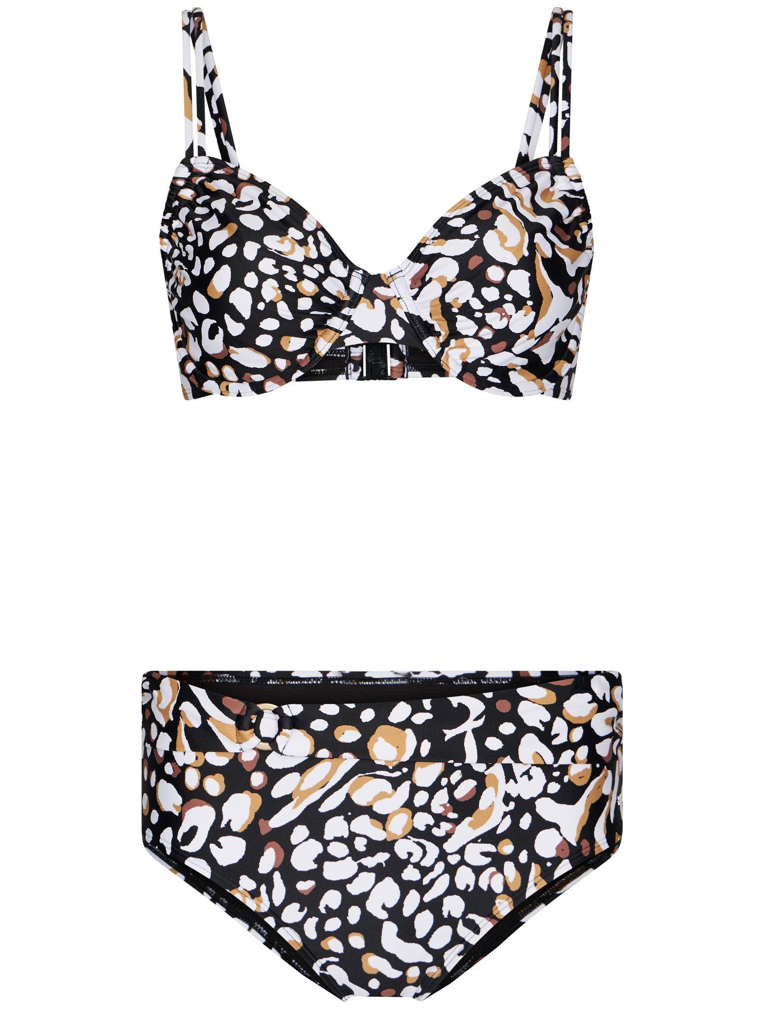 pastunette-savanna-b-gel-bikini-schwarz-animalprint image 1