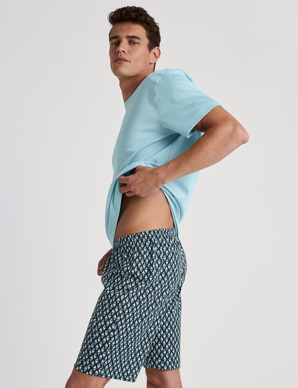 calida-relax-streamline-kurz-pyjama-herren-aquamarine-baumwolle image 4