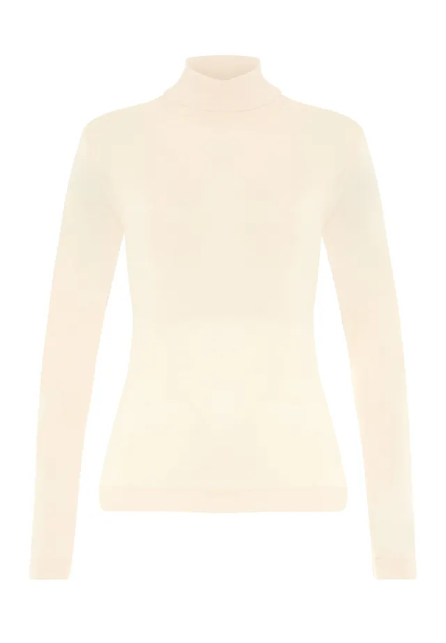 hanro-silk-cashmere-rollkragenshirt-damen-vanilla-seide image 1