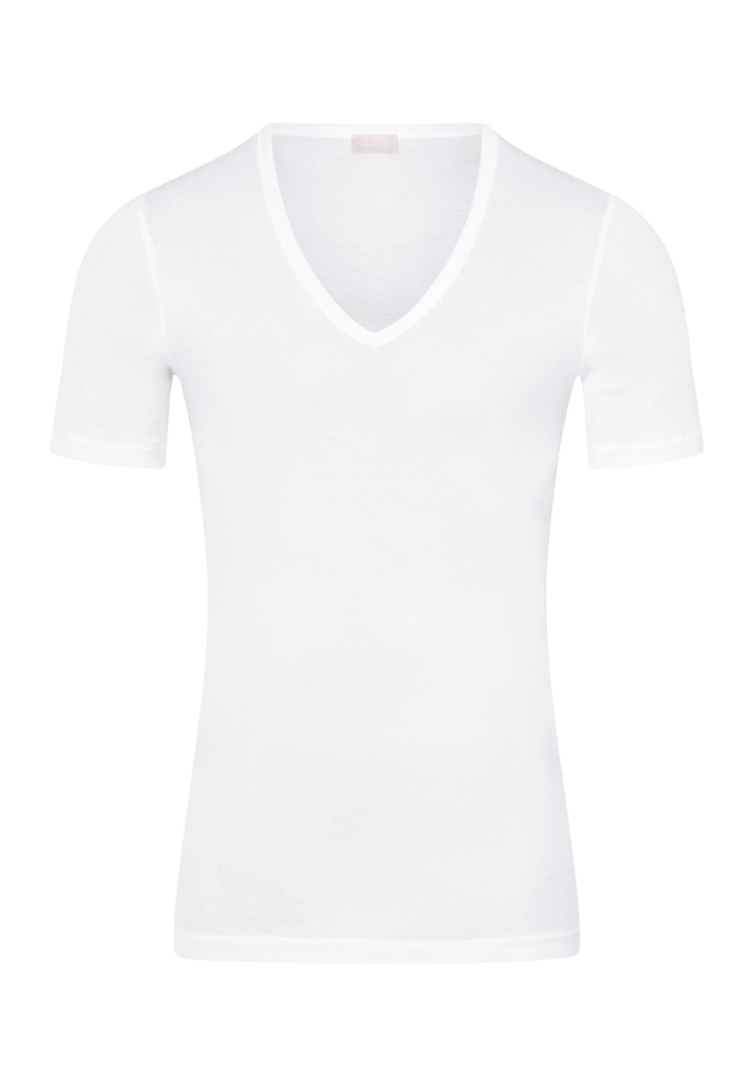 hanro-cotton-pure-073665-t-shirt-white-v-ausschnitt image 1