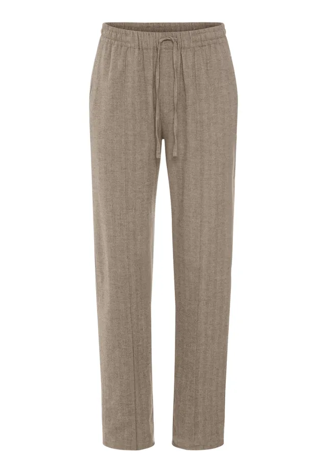 hanro-woolen-luxury-long-pants-hose-earthy-woven-wolle image 1