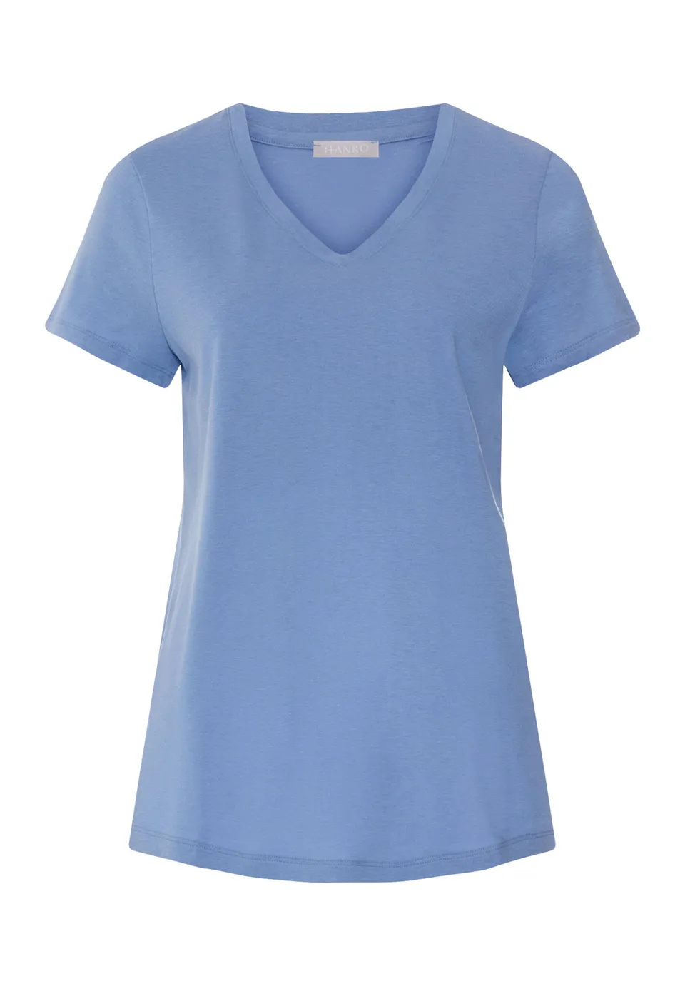 hanro-sleep-lounge-kurzarm-shirt-bluebird-tencel-modal image 1
