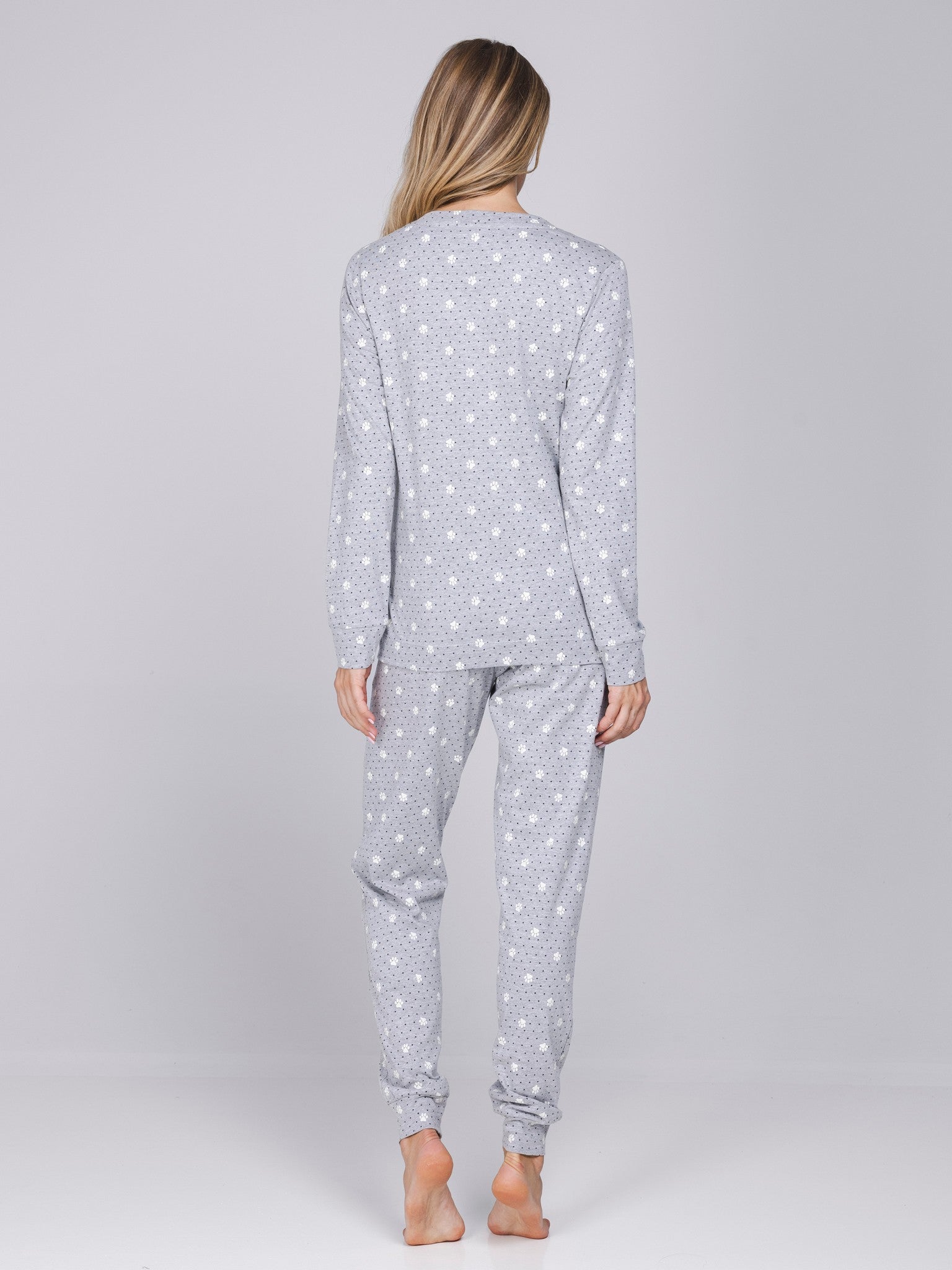 myrebelle-furry-friend-pyjama-grau-pfoten-bio-baumwolle image 4