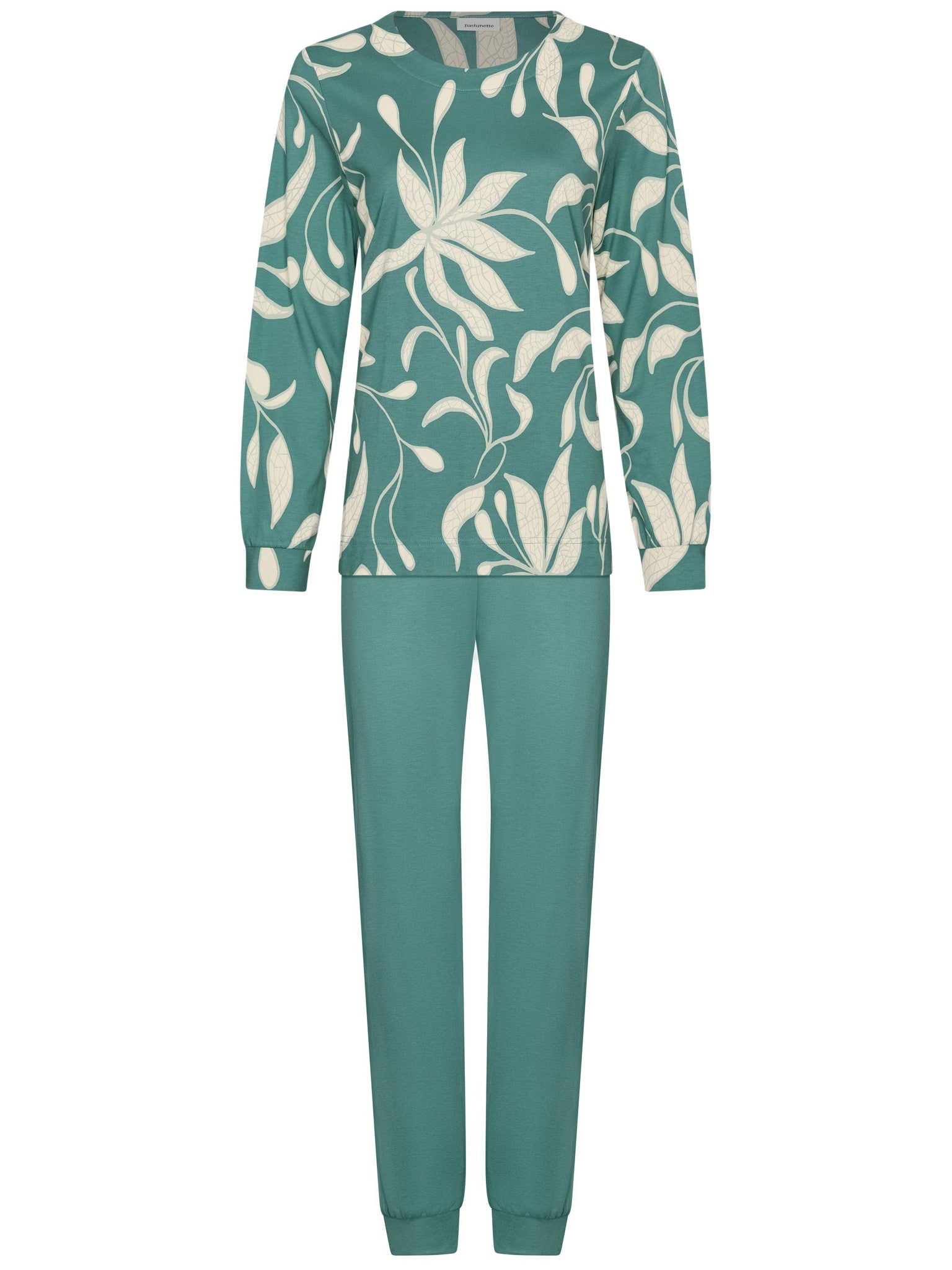 pastunette-nordic-leaf-pyjama-gr-n-baumwolle-modal-2 image 1