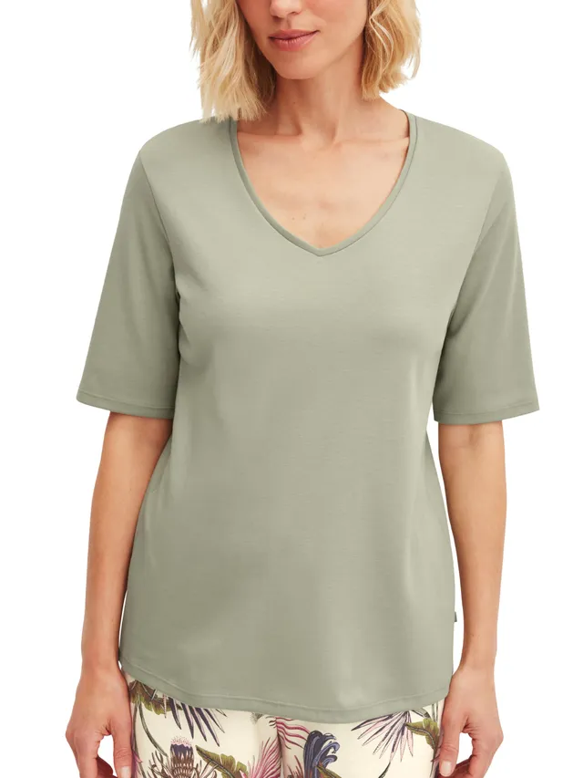 calida-favourites-lounge-damen-t-shirt-kurzarm-tea-green image 1