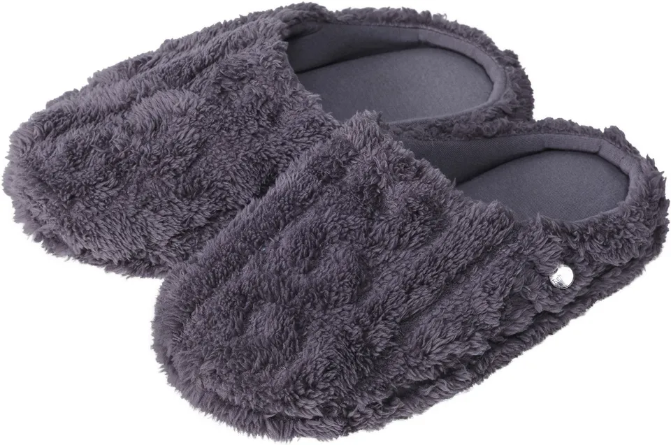 myrebelle-grey-harmony-hausschuhe-grau-fluffy-fleece image 1