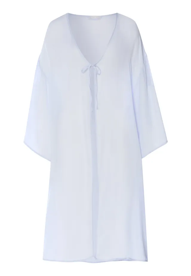 hanro-monea-morgenmantel-blue-dove-110-cm-chiffon image 1