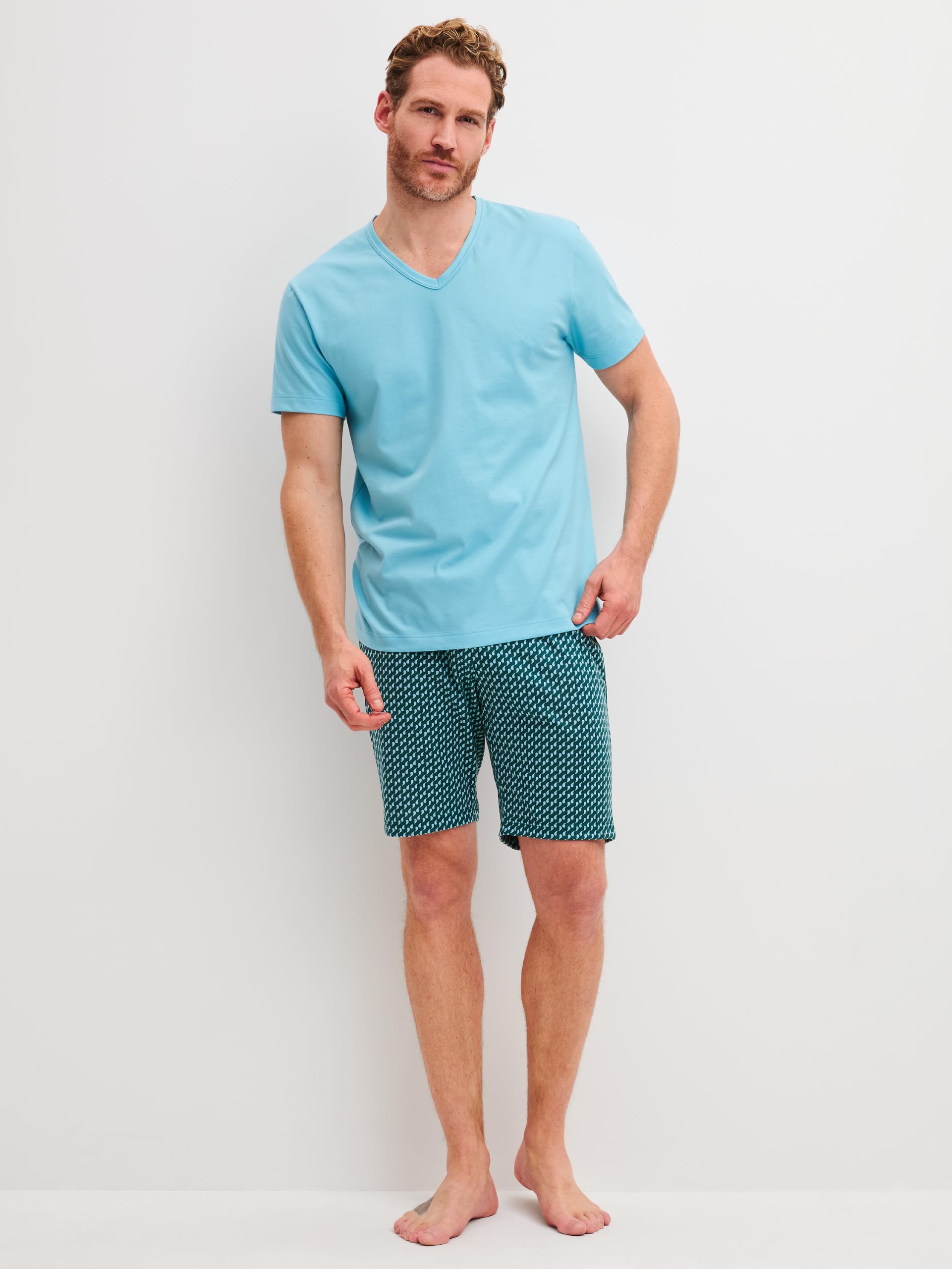 calida-cotton-special-kurz-pyjama-herren-kurzarm-baumwolle image 2