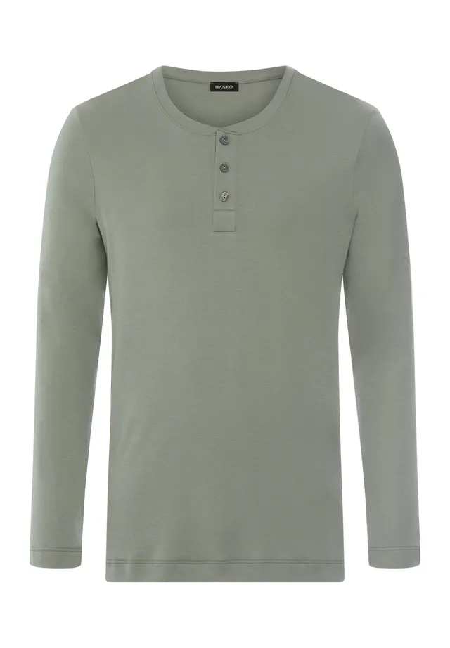 hanro-cozy-comfort-henley-shirt-langarm-shadow-baumwolle image 1