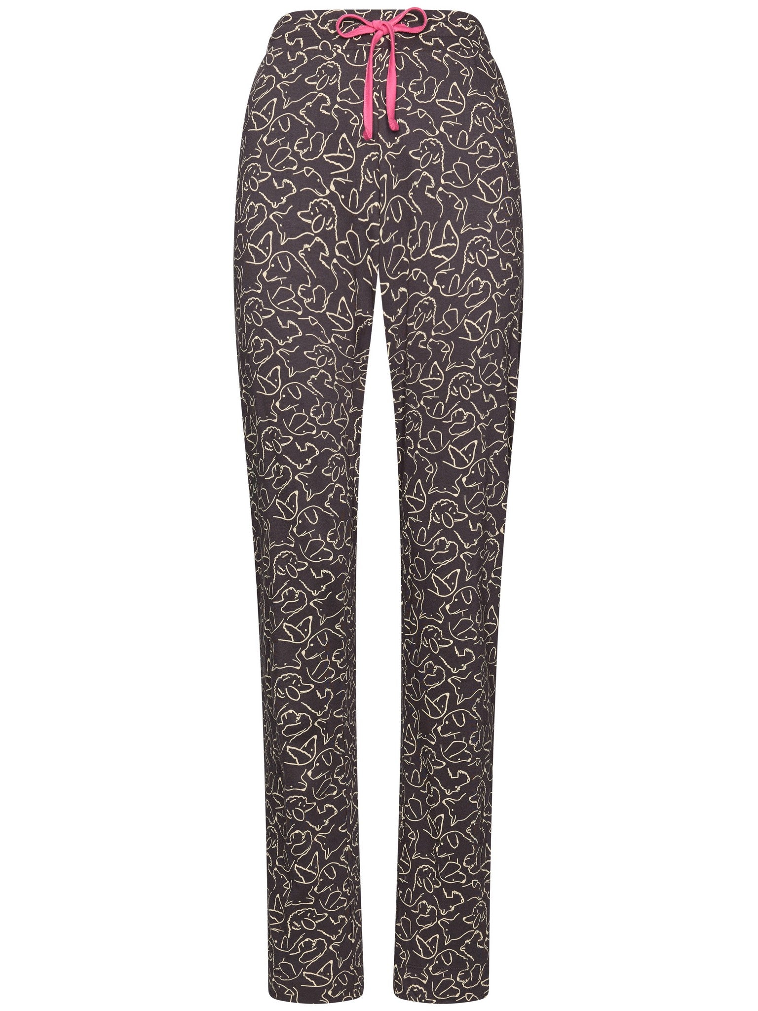 myrebelle-furry-friend-pyjama-damen-grau-bio-baumwolle image 3