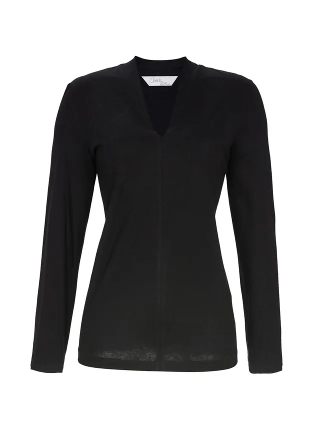 ringella-cherie-line-t-shirt-v-ausschnitt-schalkragen-damen image 1