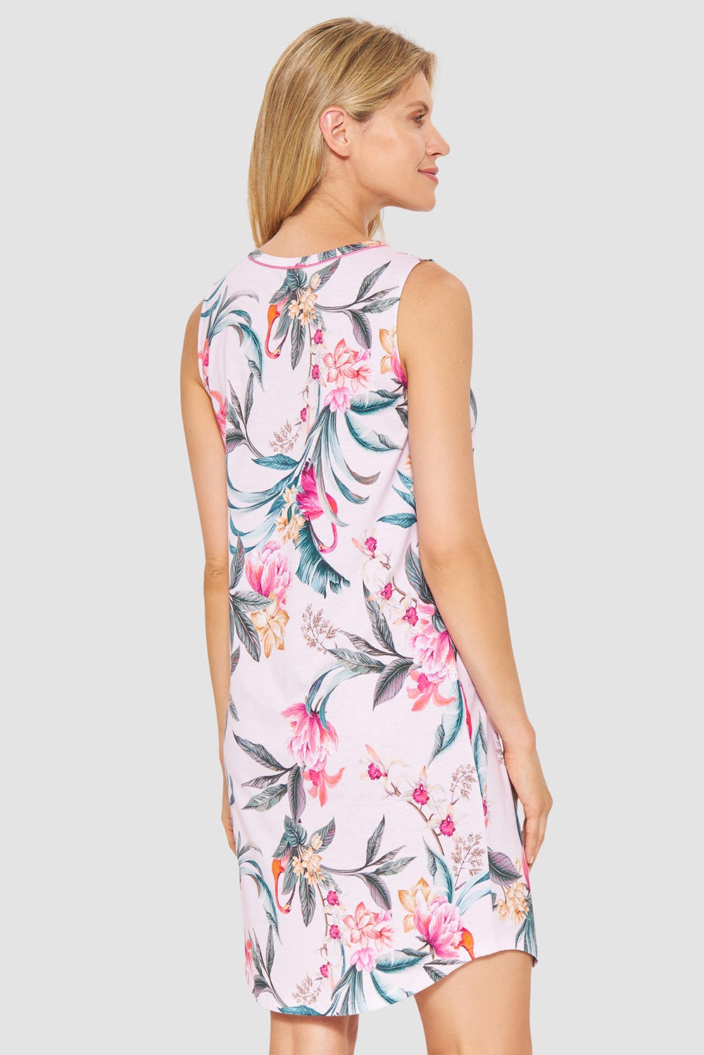 r-sch-be-happy-nachthemd-knielang-rosa-rmellos-floral image 3