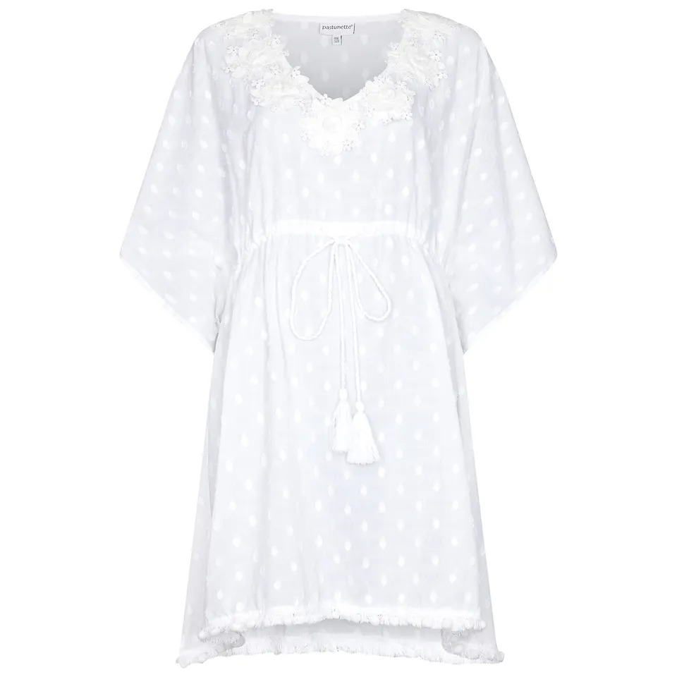 pastunette-beach-ibiza-cover-up-poncho-wei-baumwolle image 1