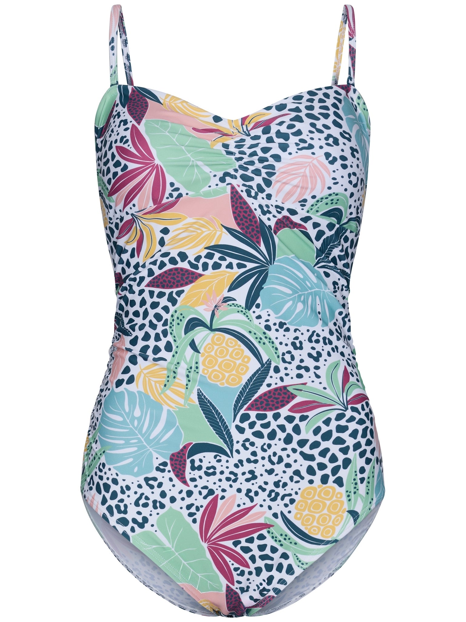 rebelle-tropical-jungle-badeanzug-wei-mit-bl-tterprint image 1