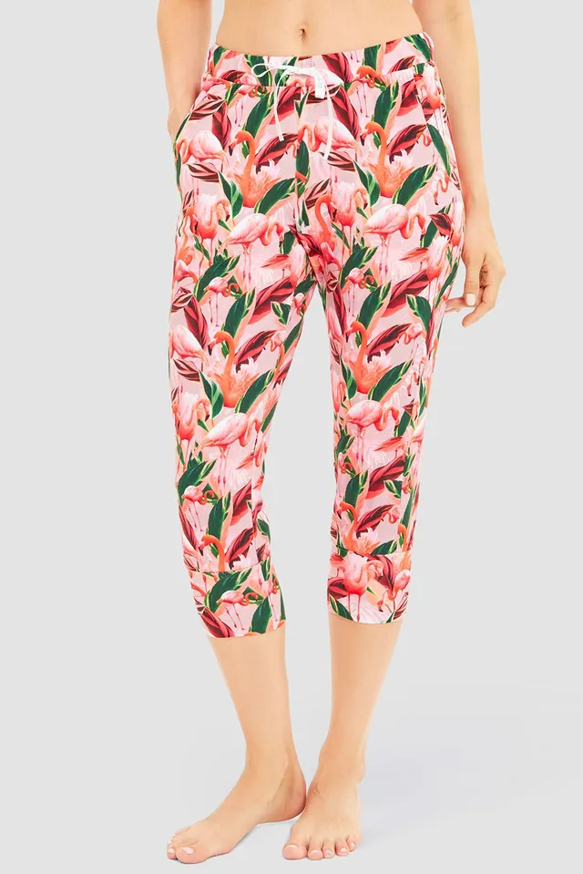 r-sch-be-happy-3-4-hose-capri-pink-flamino-druck image 1