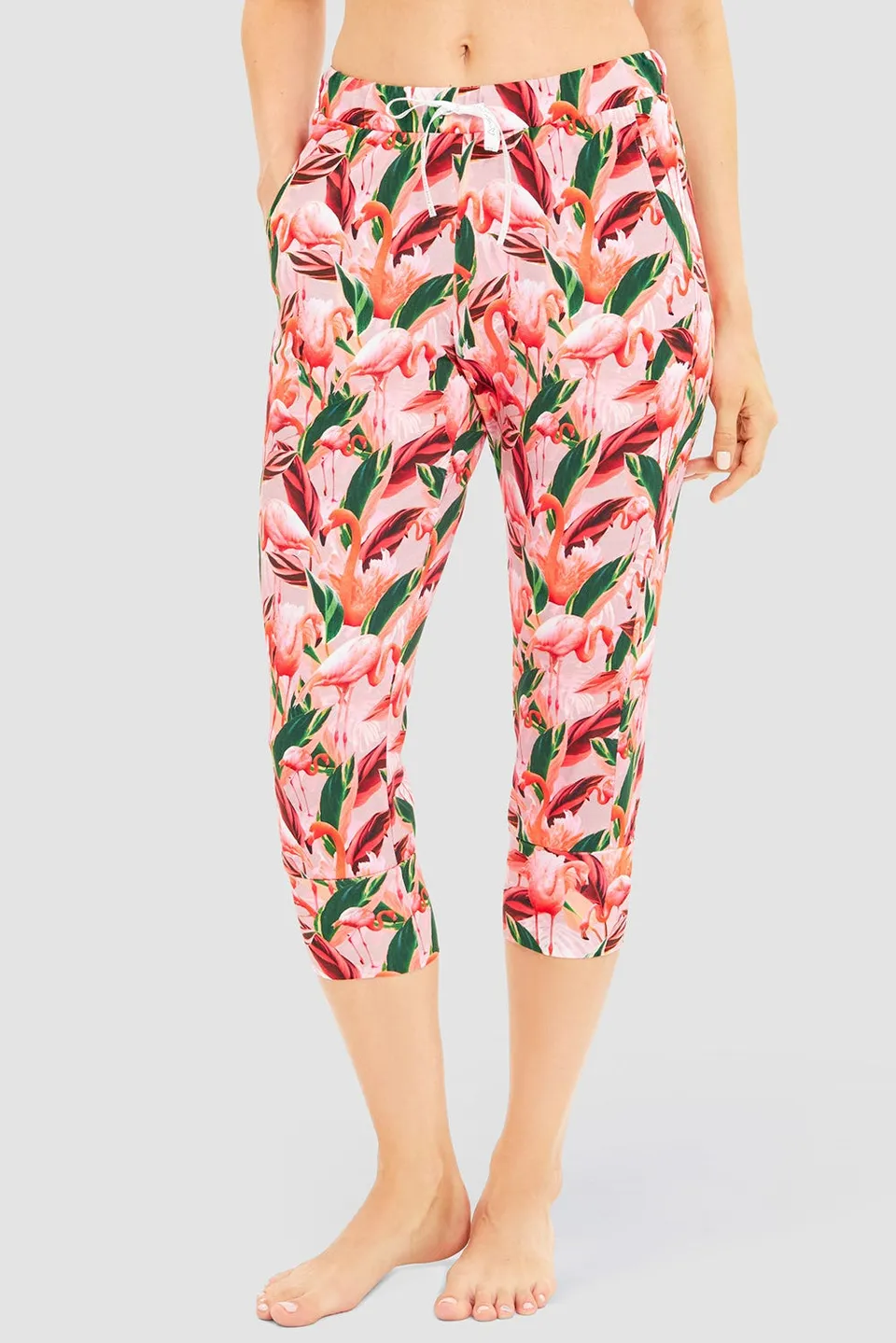 r-sch-be-happy-3-4-hose-capri-pink-flamino-druck image 1